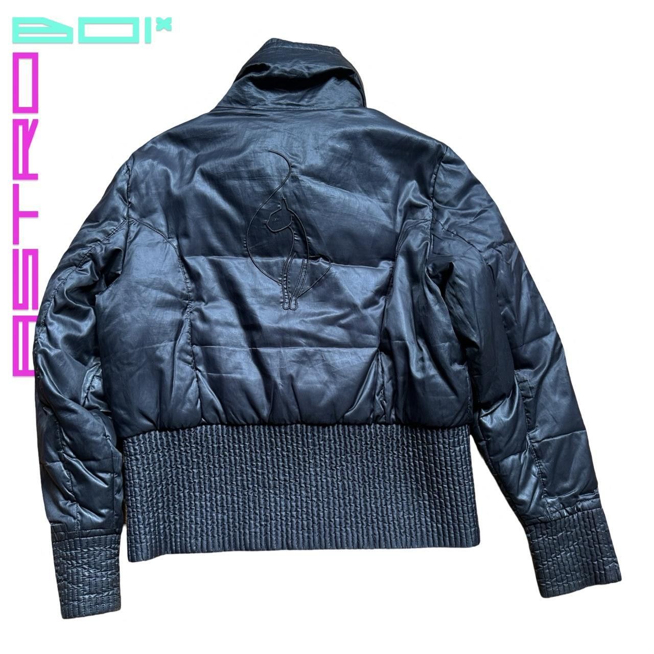 Vintage Vintage Baby Phat Black Coated Puffer Jacket - Large Size L / US 10 / IT 46 - 6 Thumbnail