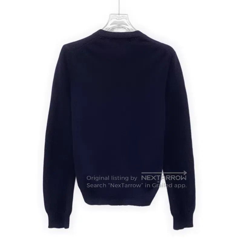 Comme des Garcons Comme Des Garcons Dark Blue Love Embroidery Wool Single-br Size M / US 6-8 / IT 42-44 - 2 Thumbnail
