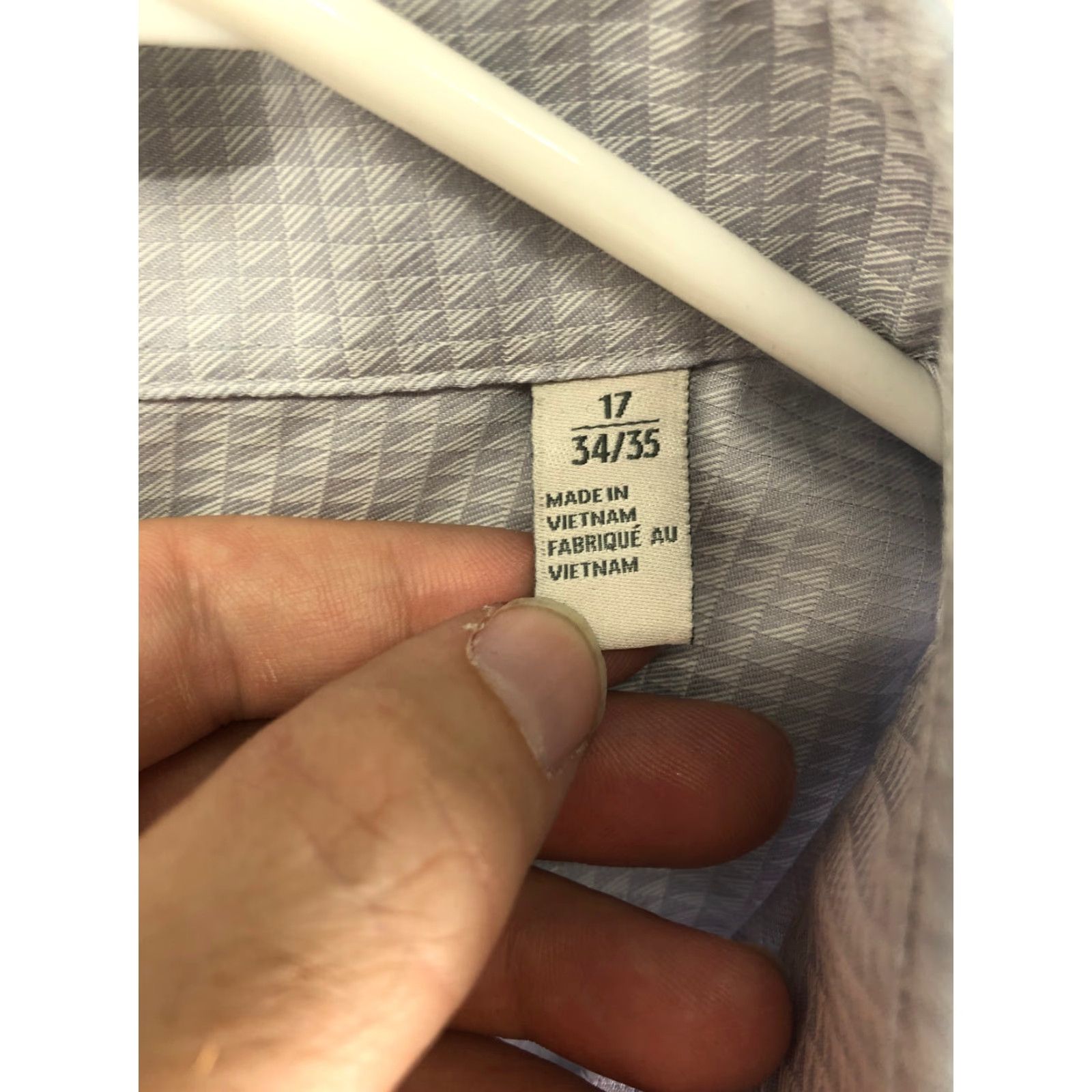 Nordstrom Nordstrom Rack Trim Fit Mens 17 34-35 Blue Long Sleeve Spread Collar Shirt Shirt Mens Blue Long Sleeve Spread Collar Shirt Size US XL / EU 56 / 4 - 7 Thumbnail