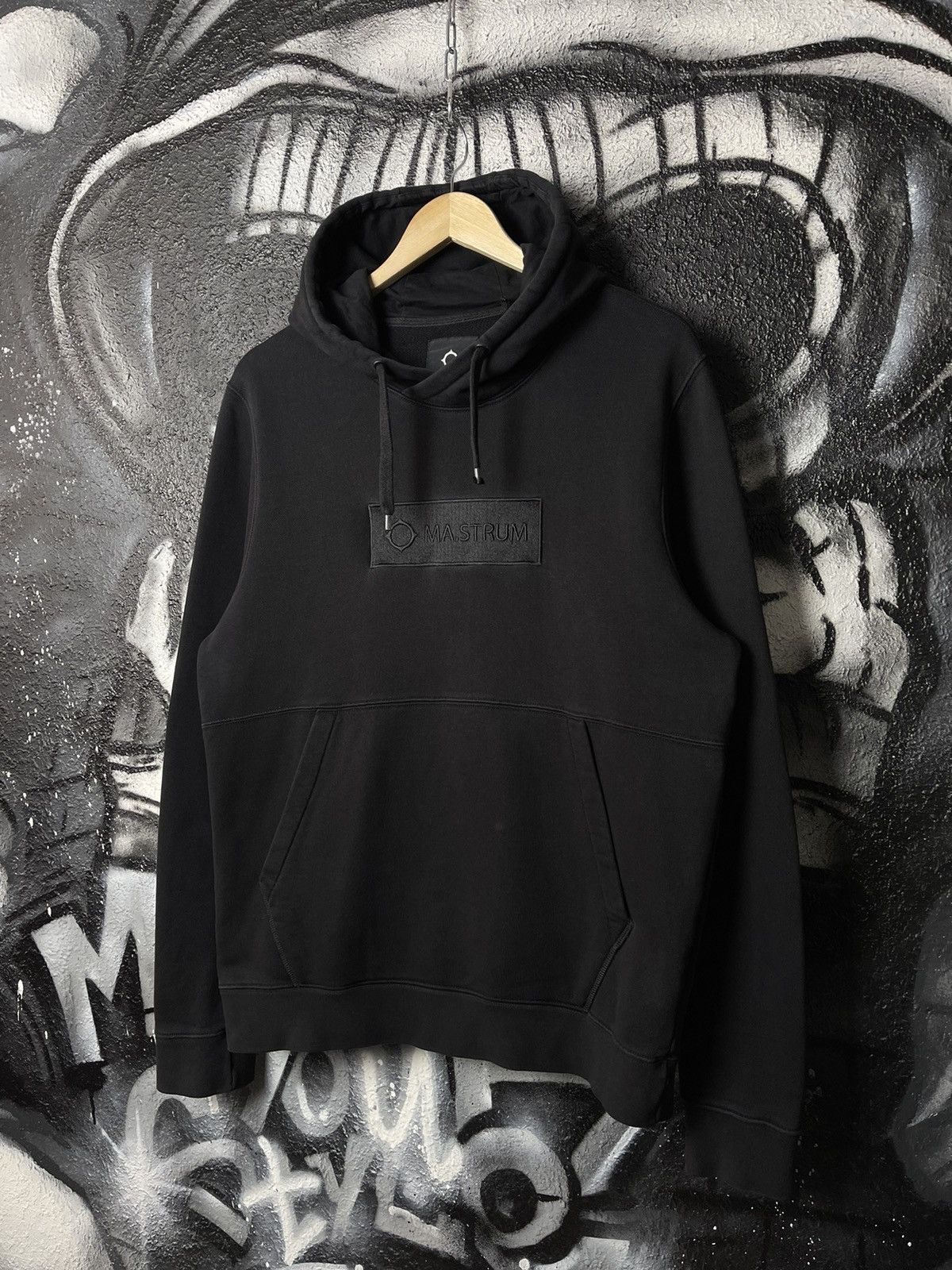 MA.STRUM Ma.Strum Box Logo Black Hoodie Men’s Size M Size US M / EU 48-50 / 2 - 1 Thumbnail