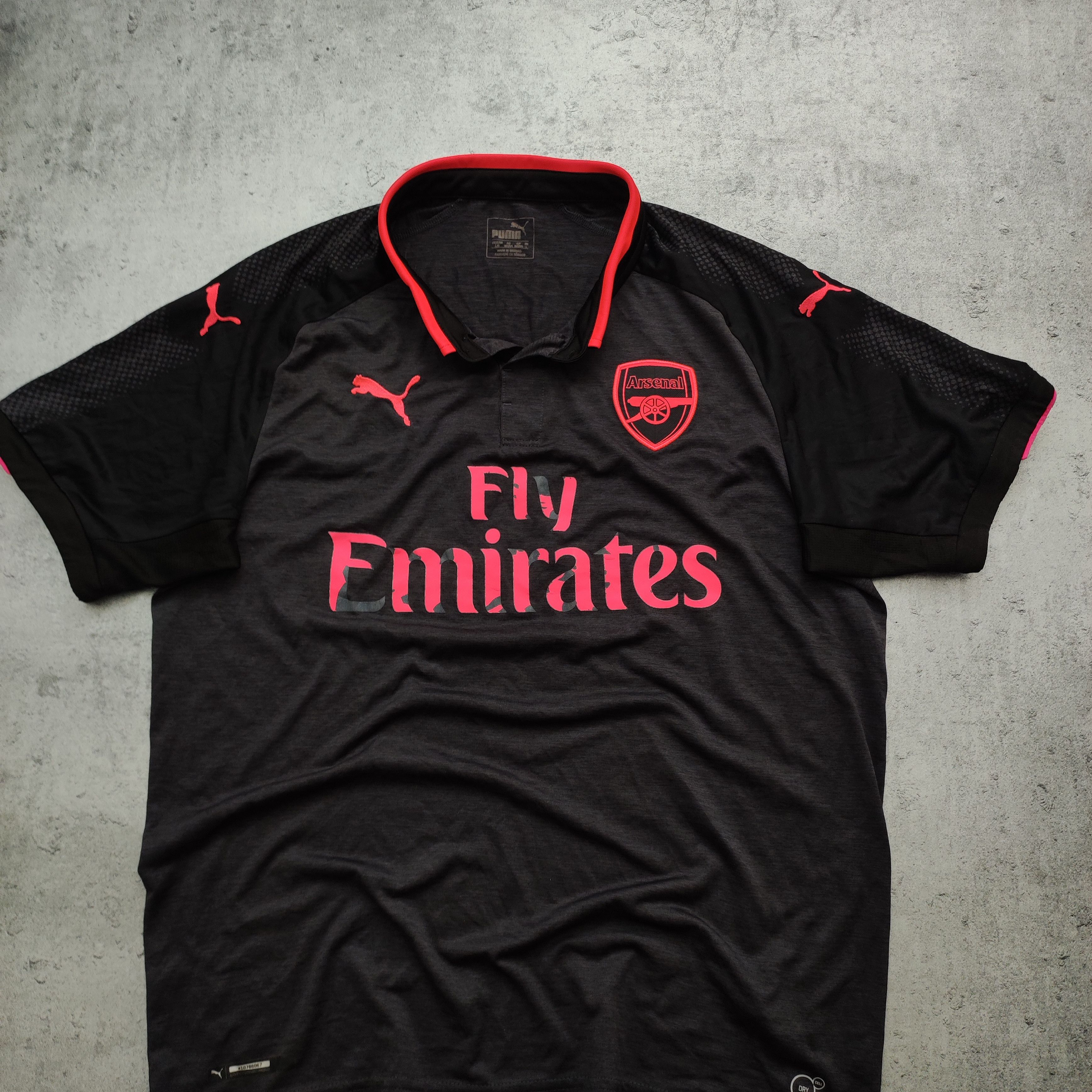 Vintage RARE 2017/18 Arsenal London #9 Lacazette 3th Third Jersey Size US L / EU 52-54 / 3 - 3 Thumbnail
