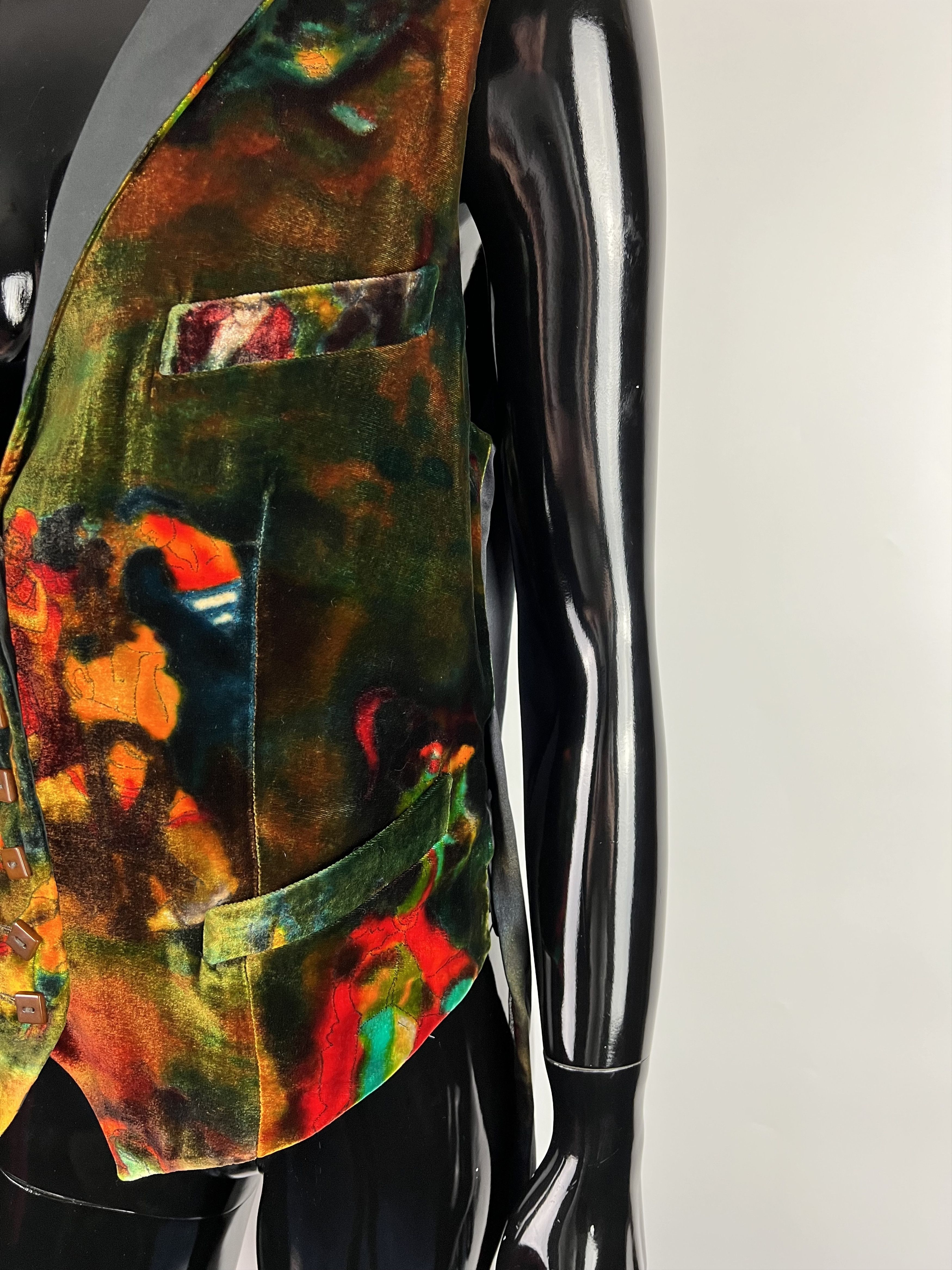Jean Paul Gaultier Jean Paul Gaultier Vintage Silk Printed Vest US10 Size M / US 6-8 / IT 42-44 - 12 Thumbnail