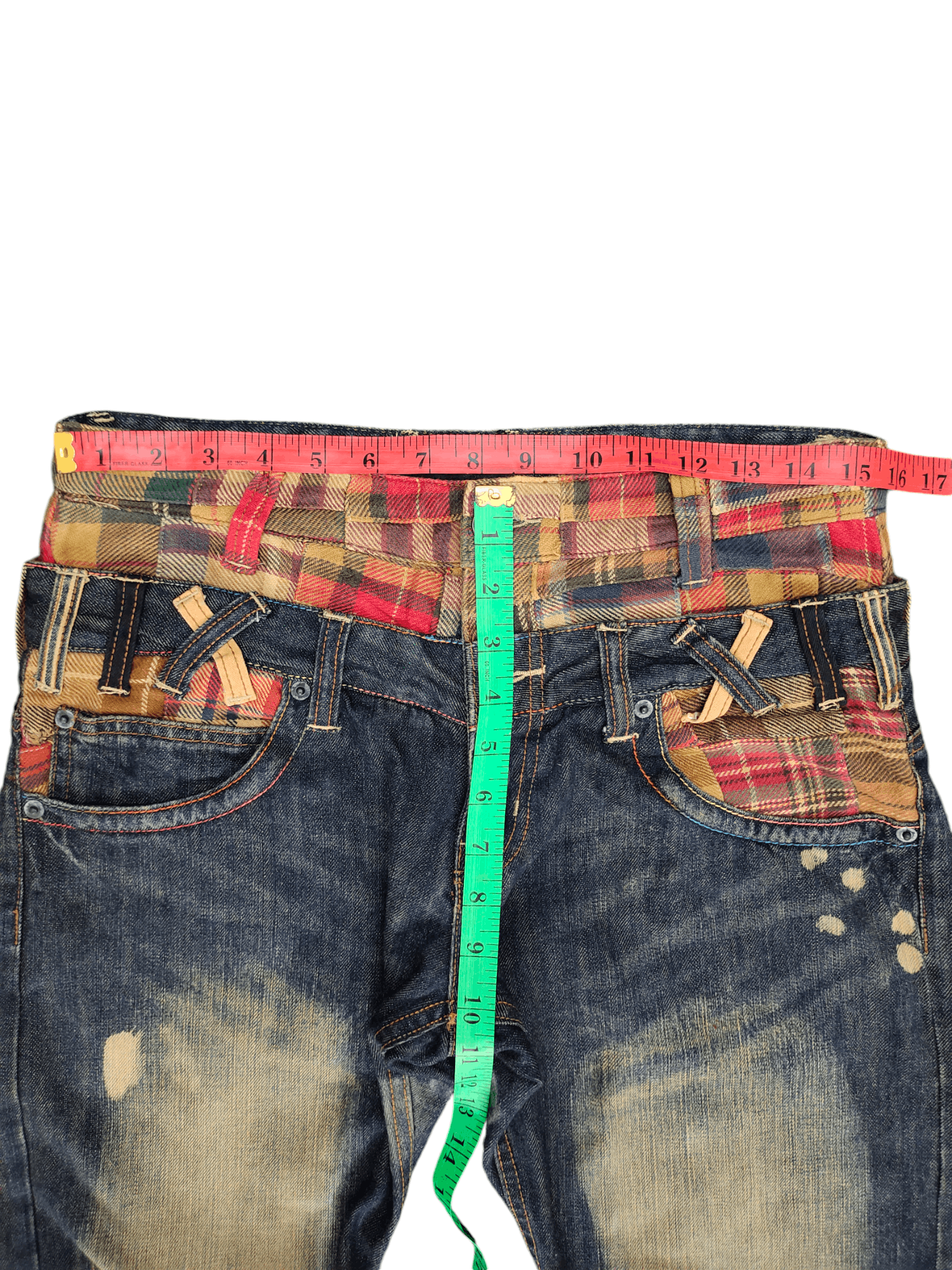 If Six Was Nine Japanese Memory Special Double Waist Jean Kapital Ppfm Style Size US 31 - 9 Thumbnail