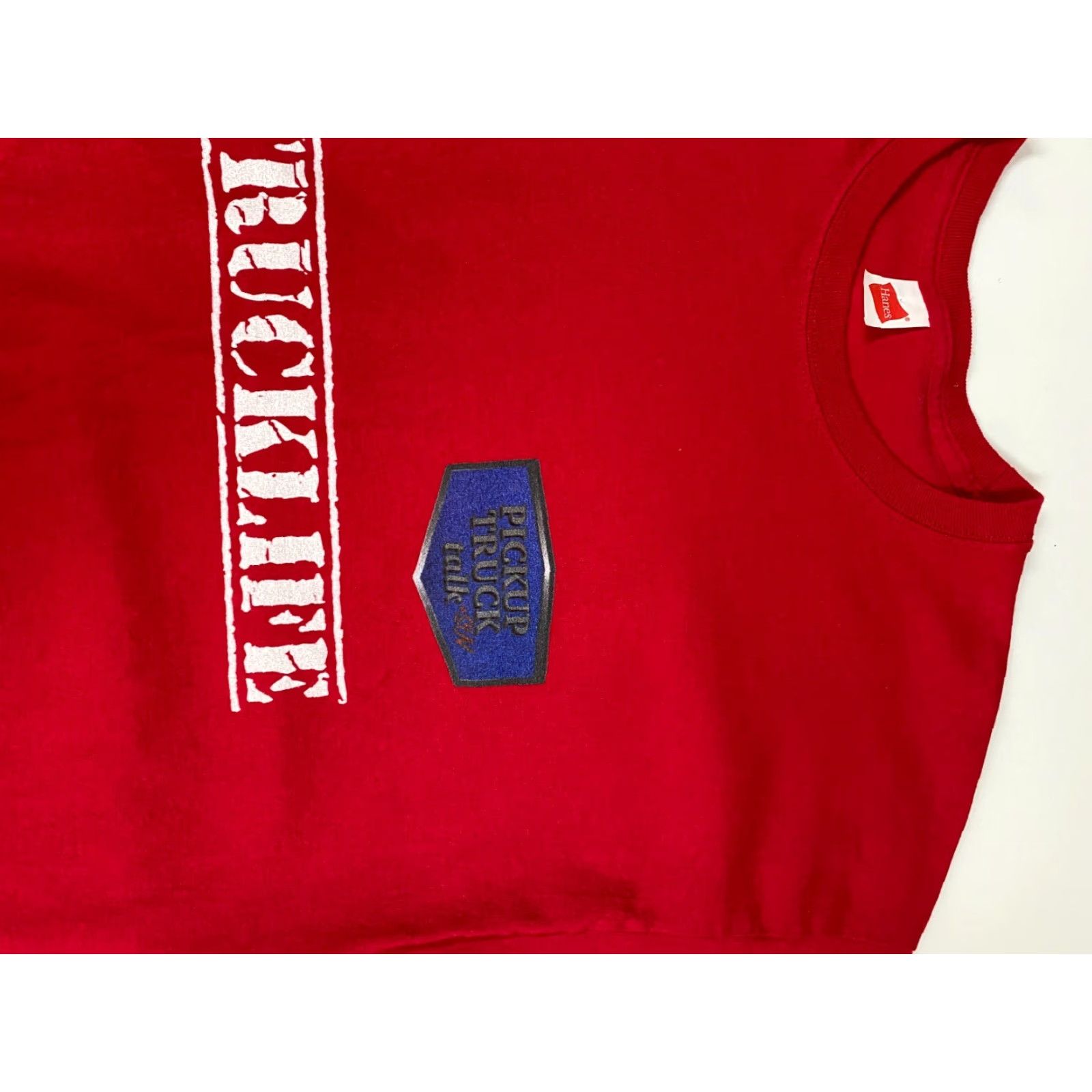 Hanes Truck Life Mens Shirt XL Red T-Shirt Hanes Crew Neck Short Sleeve Cotton Logo Classic Size US XL / EU 56 / 4 - 4 Thumbnail