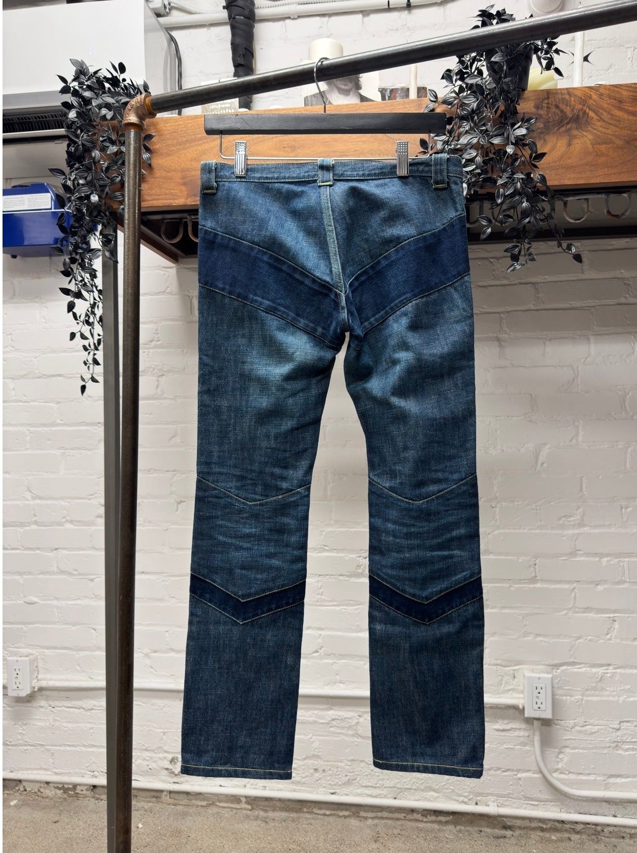 Undercover AW2001 Undercover ‘D.A.F.V.’ Patch Layered Blue Skinny Denim Size US 30 / EU 46 - 4 Thumbnail