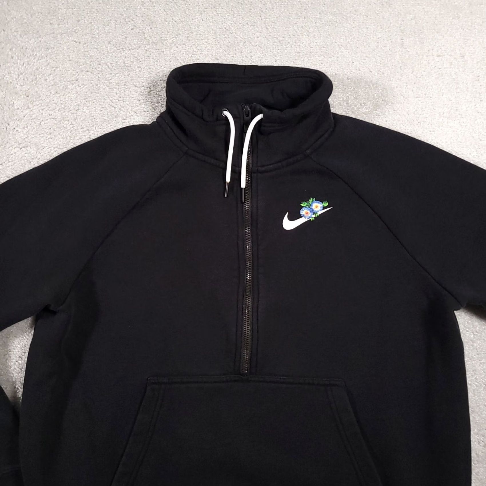 Nike Nike Hawaiian Floral Swoosh 1/2 Zip Sweatshirt Women's Large Tropical Gym Shirt Size L / US 10 / IT 46 - 3 Thumbnail