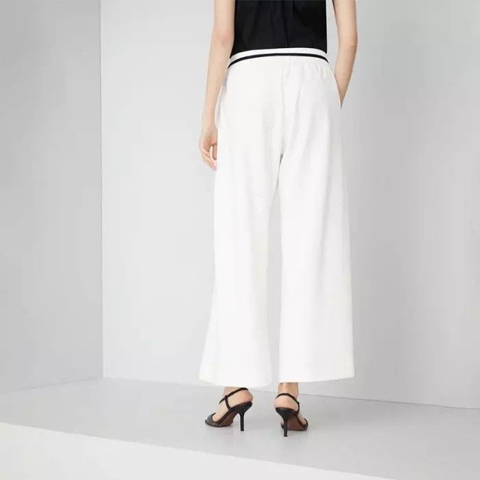 Brunello Cucinelli o1la1rc1a0425 Lady Sport Pants in White Size 28" / US 6 / IT 42 - 2 Thumbnail