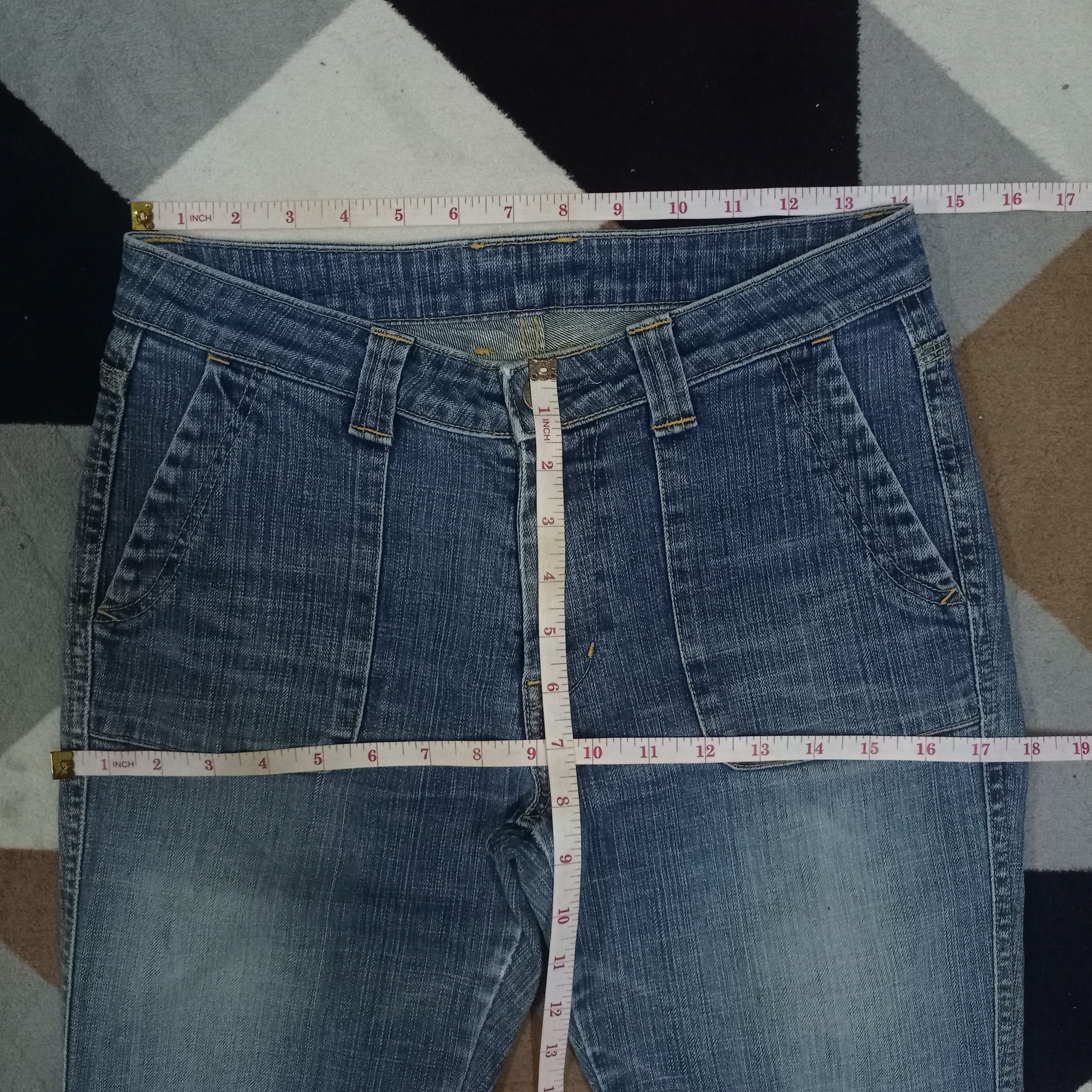 Japanese Brand Vintage Japanese Blue Way Blue Wash Flare Jeans Size 28" / US 6 / IT 42 - 8 Thumbnail