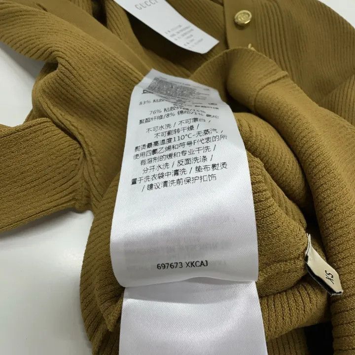 Gucci Gucci Brown Long Sleeve Knit Top-2507 Size XS / US 0-2 / IT 36-38 - 5 Thumbnail