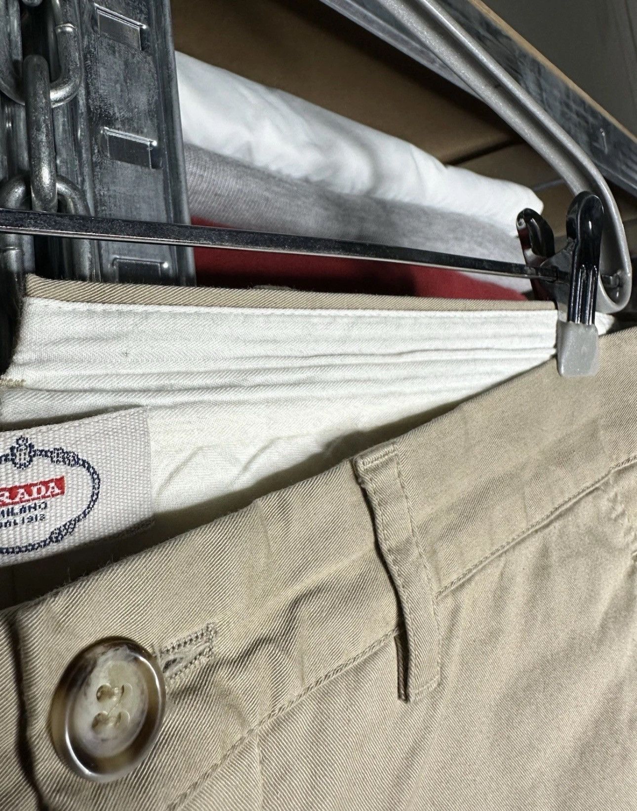 Prada Prada Milano Beige Cotton Pants Size 48 Chino Trousers Size US 32 / EU 48 - 8 Thumbnail