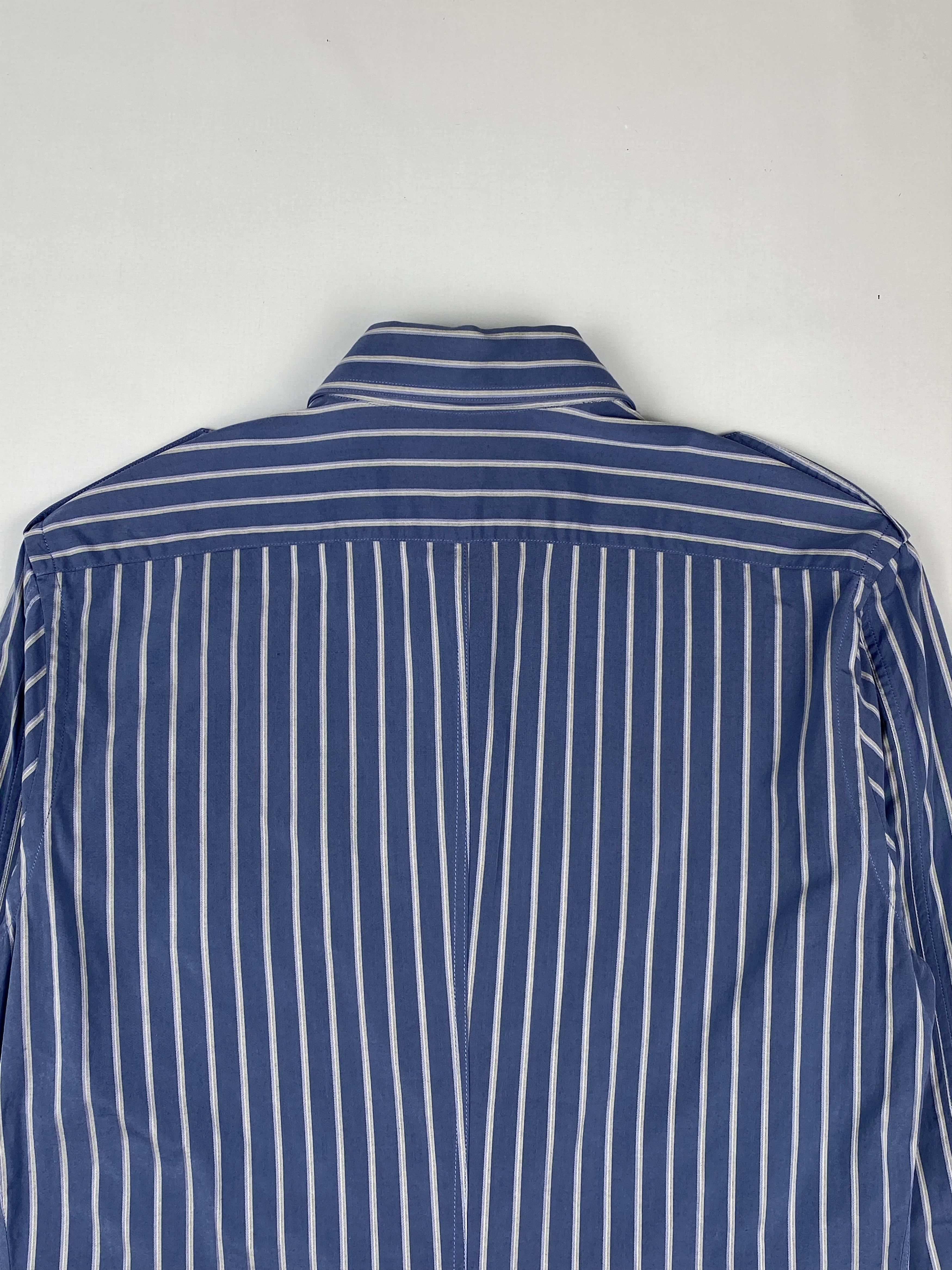 Gucci Double Pocket Striped Long Sleeve Shirt Size XS / US 0-2 / IT 36-38 - 10 Thumbnail