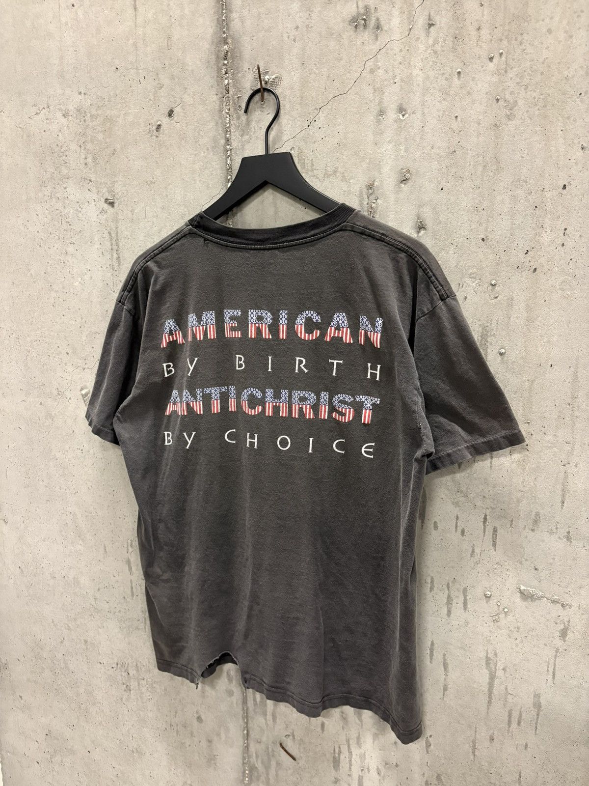 Band Tees Vintage Marilyn Manson Shirt Thrashed Faded Grunge Band Size US L / EU 52-54 / 3 - 6 Thumbnail