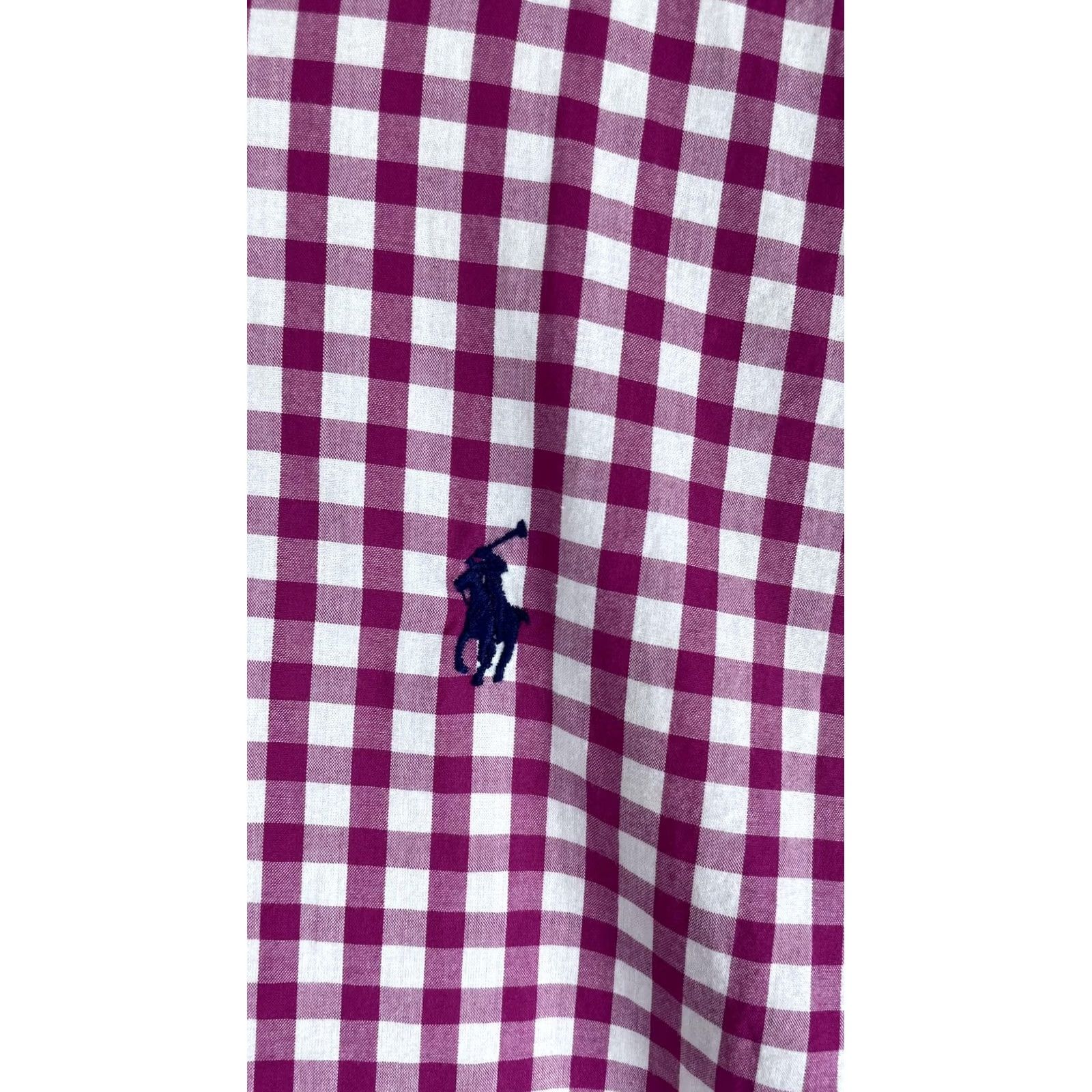 Ralph Lauren Ralph Lauren Shirt Mens M Pink Check Long Sleeve Button-Down Pony Logo Size US M / EU 48-50 / 2 - 2 Thumbnail