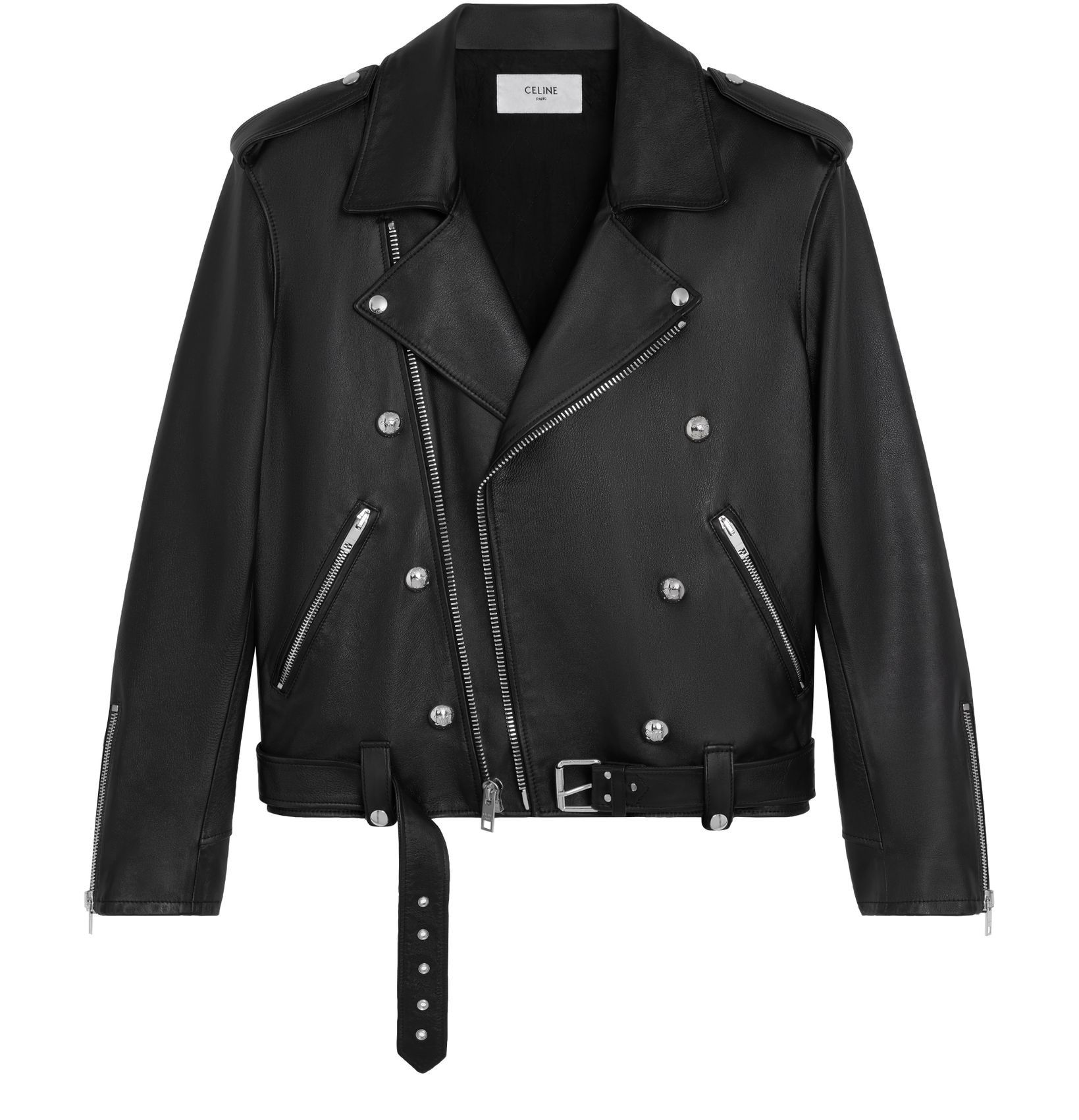 Celine LOOSE BIKER JACKET Size L / US 10 / IT 46 - 1 Thumbnail