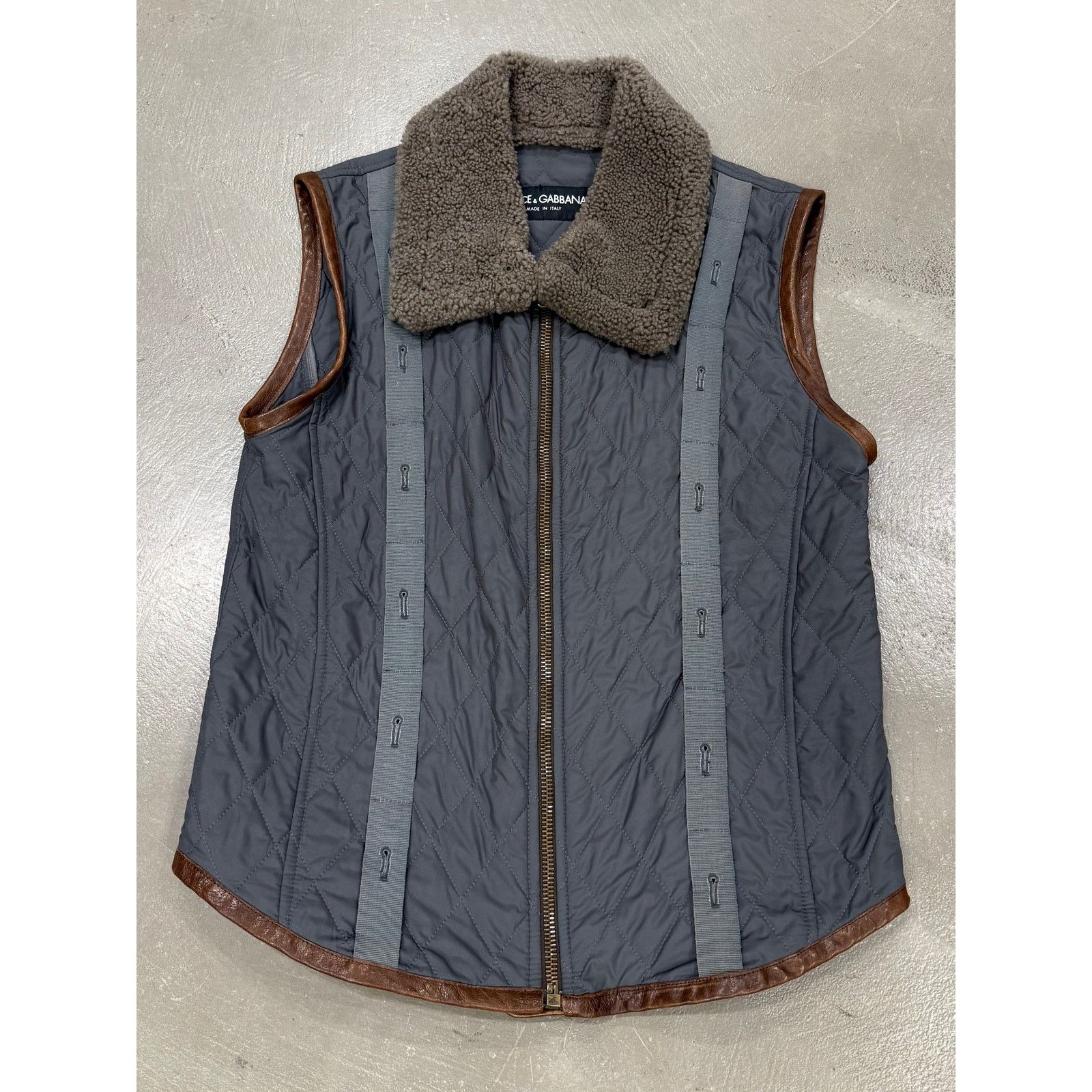 Dolce & Gabbana 2003 Dolce & Gabbana aviator shearling vest Size US M / EU 48-50 / 2 - 1 Thumbnail
