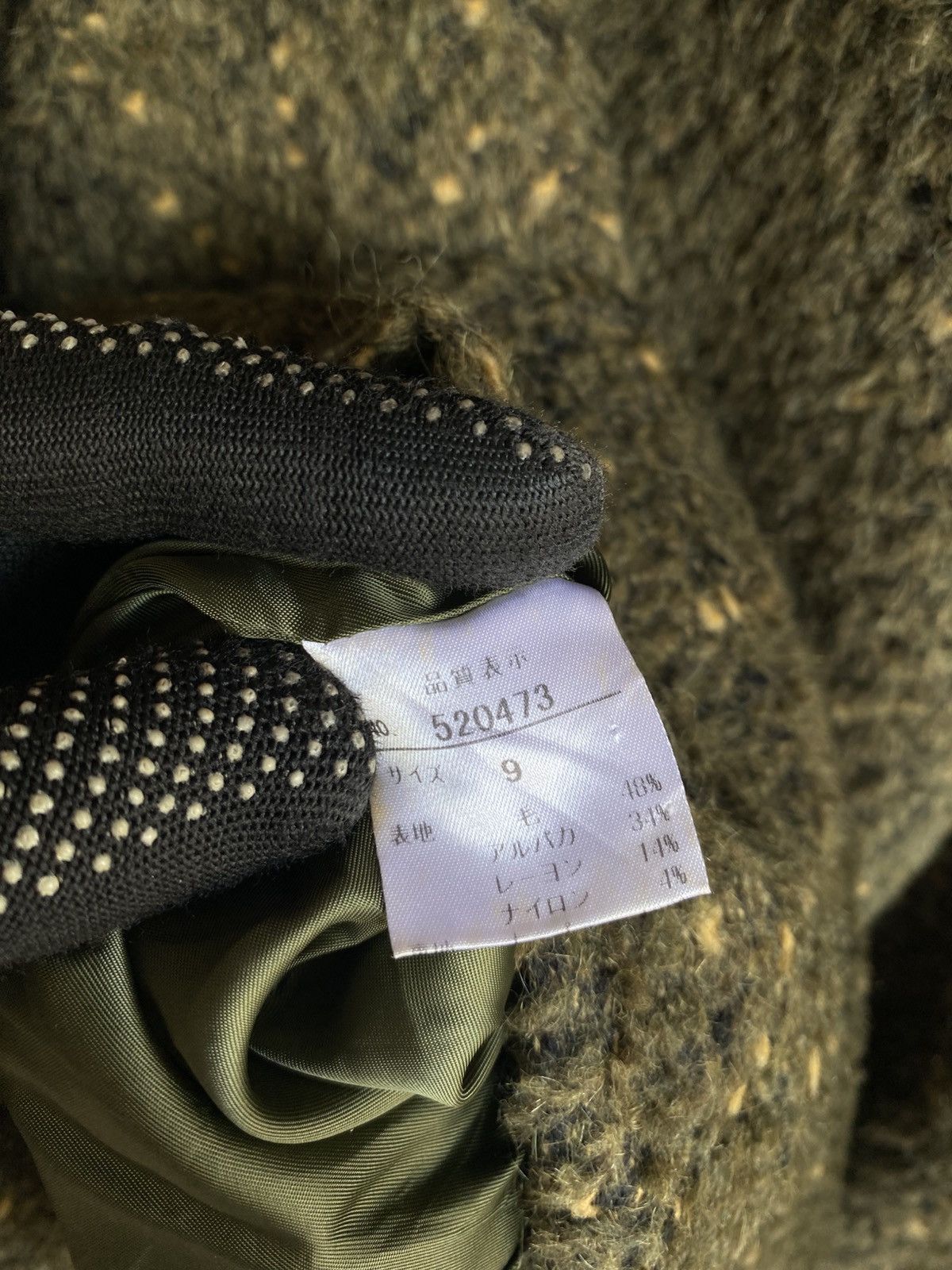 Japanese Brand Vintage Lapislazuli Wool Blend Long Coat Olive Green Size M / US 6-8 / IT 42-44 - 12 Thumbnail