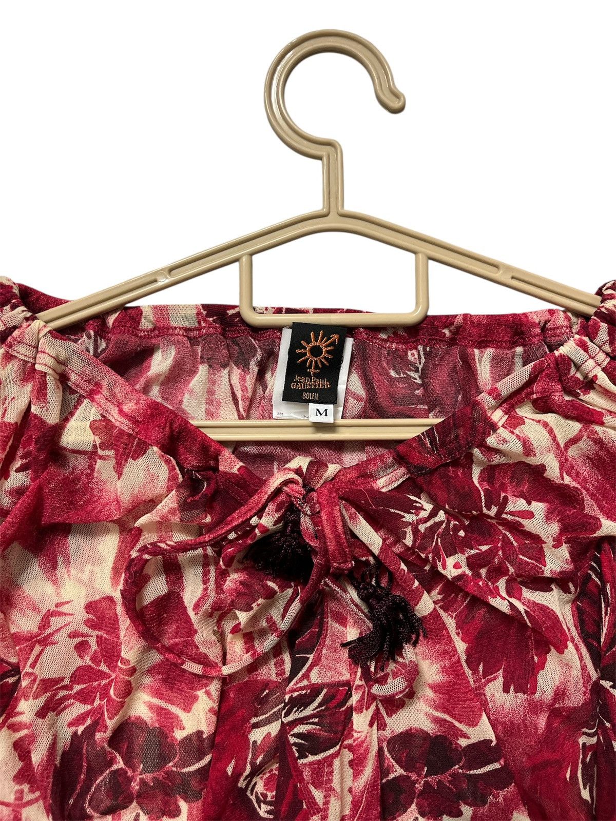 Jean Paul Gaultier JEAN PAUL GAULTIER SOLEIL BLOUSON DRESS WHITE/RED FLORAL Size M / US 6-8 / IT 42-44 - 10 Thumbnail