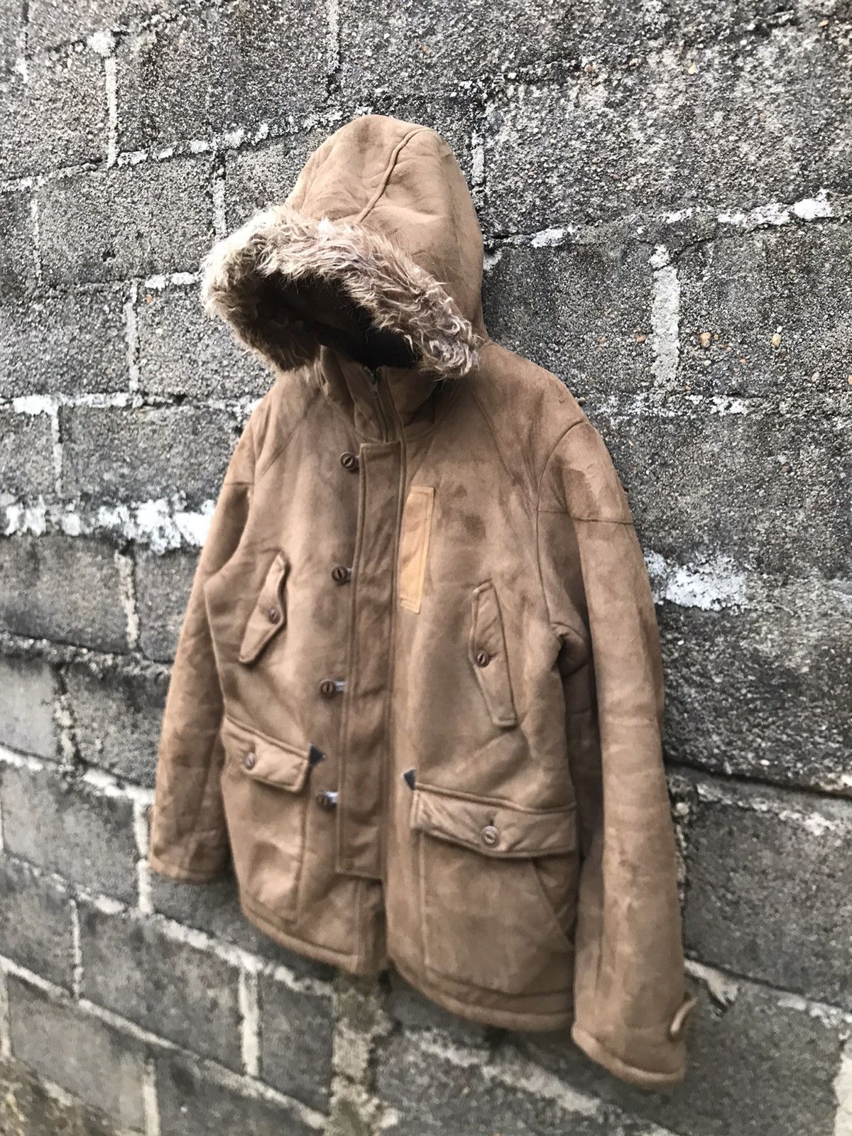 BARNS OUTFITTERS × Japanese Brand ⚡️Vintage Port Bridge Hoodies Fake Leather Barn Coat Jacket Size US L / EU 52-54 / 3 - 3 Thumbnail