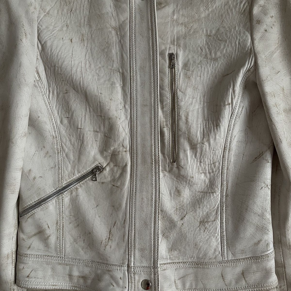 A.F. Vandevorst Ruffo Research SS2000 leather jacket by A.F. Vandevorst Size S / US 4 / IT 40 - 3 Thumbnail