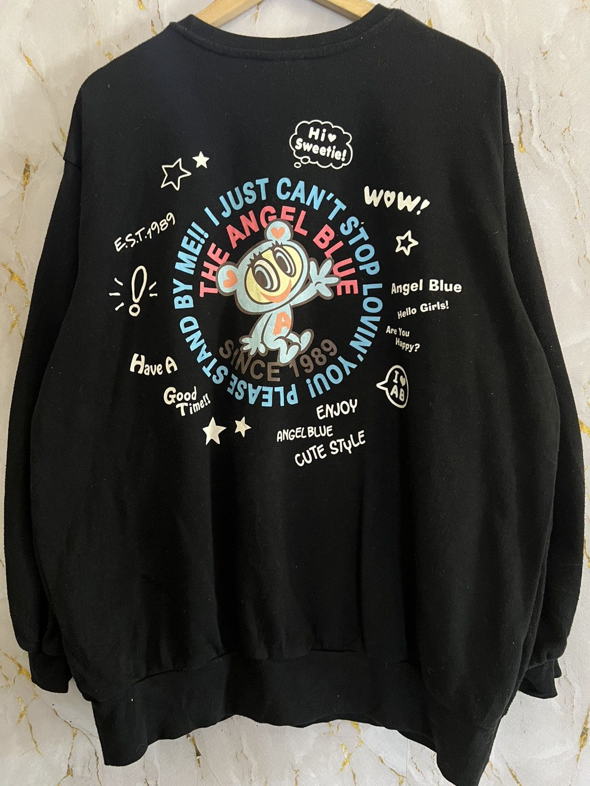 Angel Blue Angel Blue Sweatshirt – Vintage Japanese Streetwear Size US L / EU 52-54 / 3 - 2 Thumbnail
