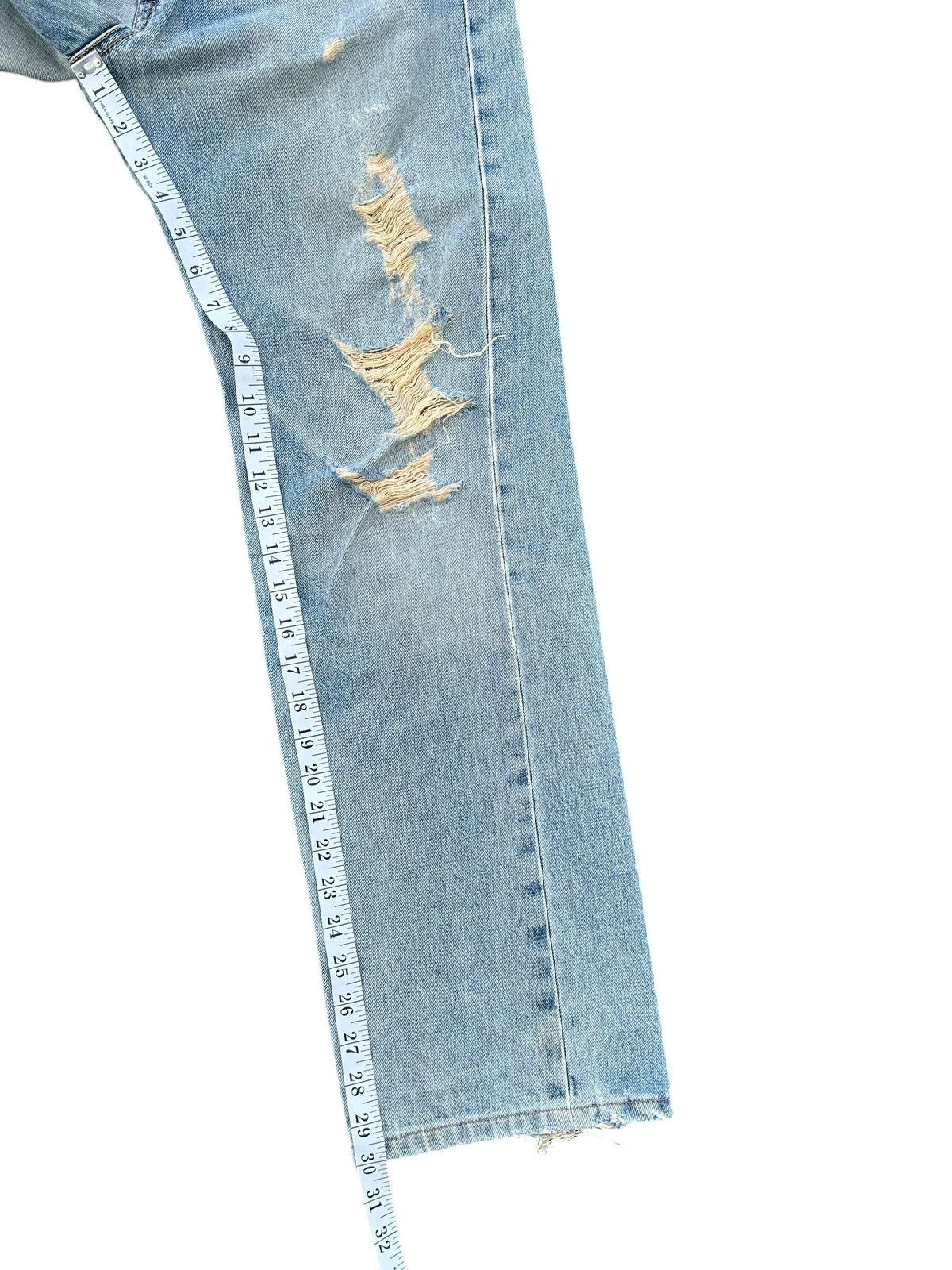 Kapital VINTAGE EDWIN 505X SELVEDGE DISTRESSED DENIM JEANS Size US 29 - 21 Thumbnail