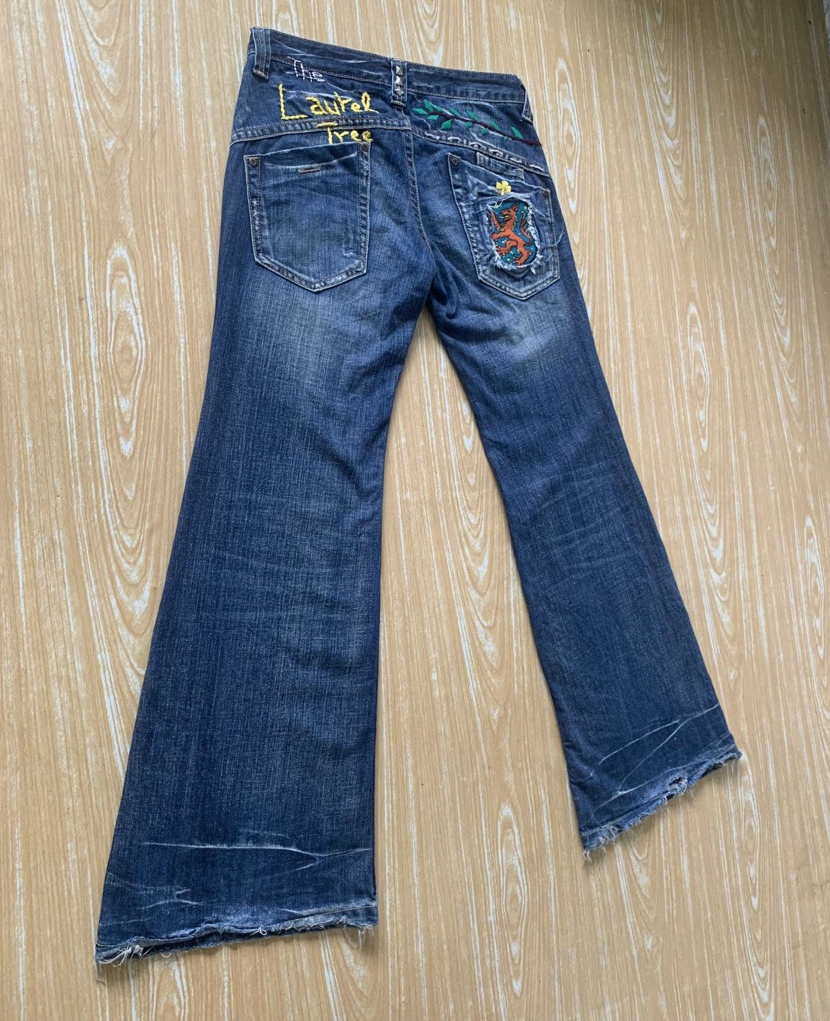 Beauty Beast × Le Grande Bleu (L.G.B.) 🔥 Drive Jeans Flare Denim Pants Size US 30 / EU 46 - 7 Thumbnail