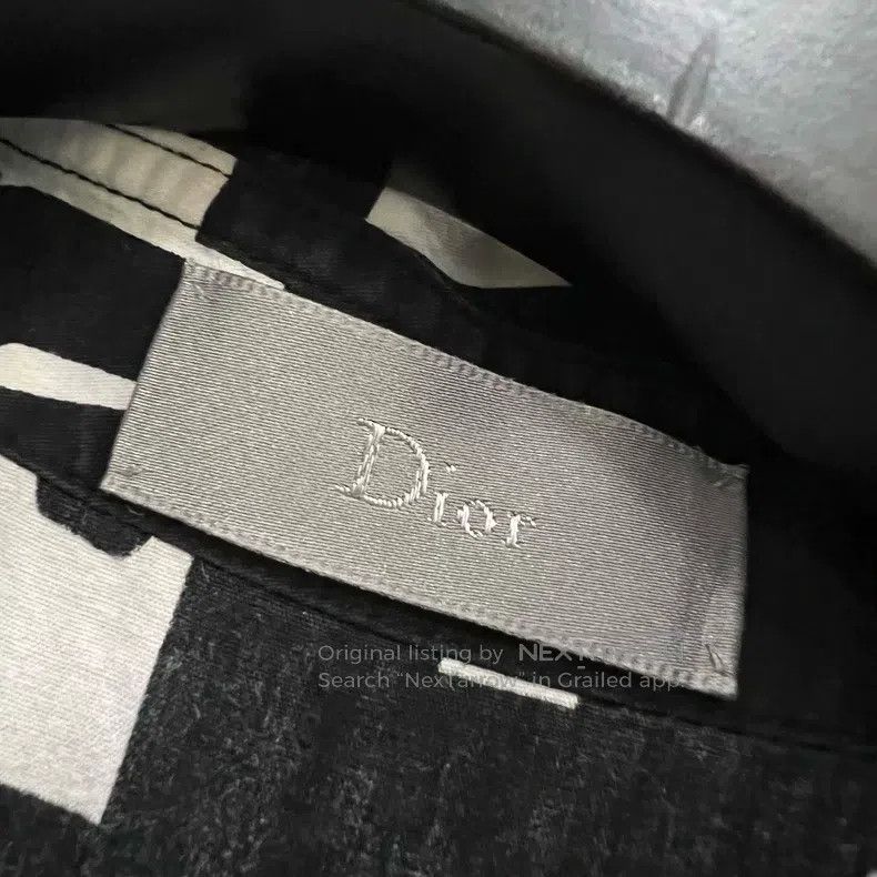 Dior Dior Size39 Black and white geometric shirt Size US XXS / EU 40 - 4 Thumbnail