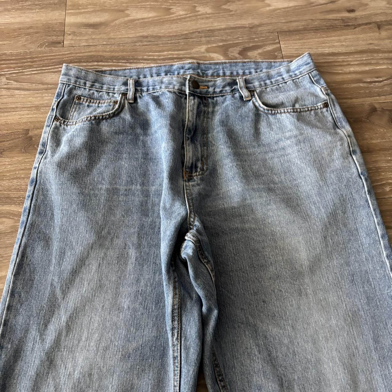 Japanese Brand Crazy Vintage Y2K/2000s Baggy Light Wash Skater Style Denim Jeans! 35x30 Size US 35 - 5 Thumbnail