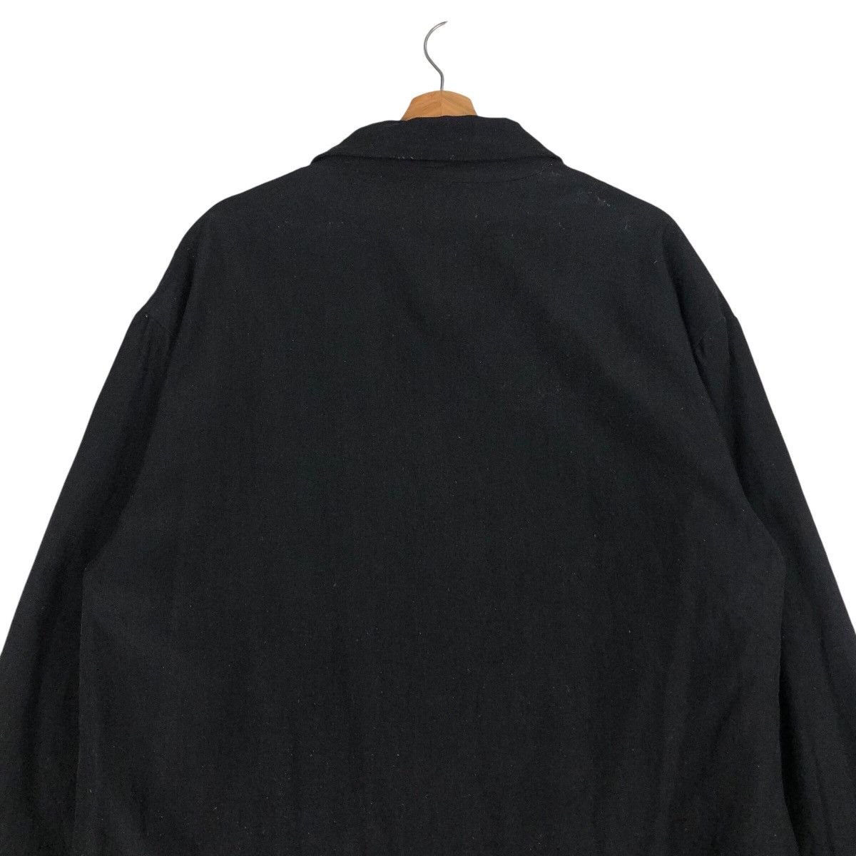 Vintage 📌Vintage Chore Work Jacket Rich Black Biker Made in Italy Size US M / EU 48-50 / 2 - 10 Thumbnail