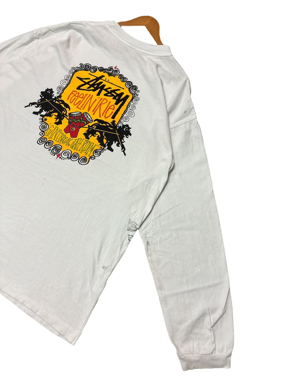 Stussy 💥RARE💥VINTAGE STUSSY FEELIN IRIE LONGSLEEVE 🔥 Size US XL / EU 56 / 4 - 3 Thumbnail