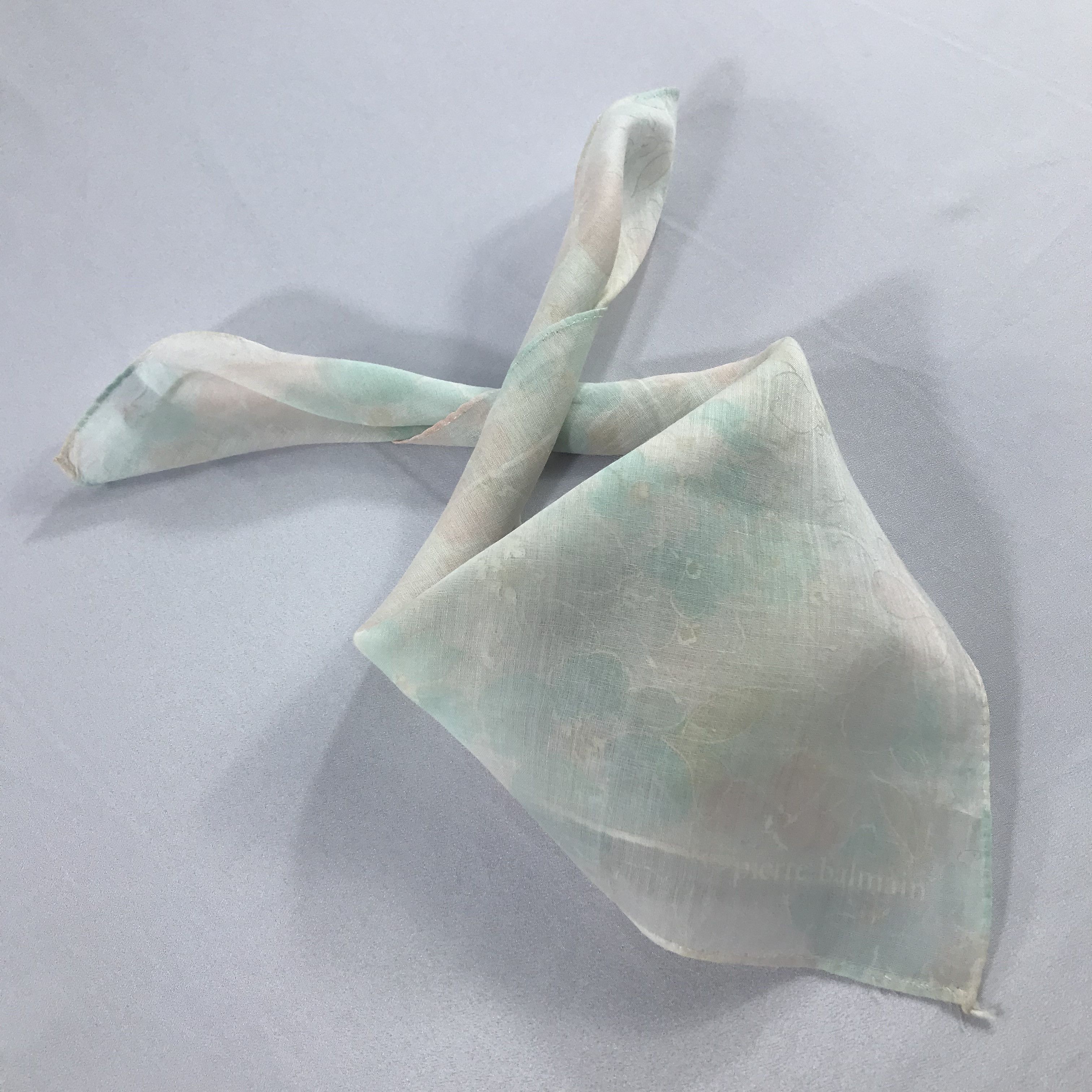 Pierre Balmain × Vintage Pierre Balmain Bandana / Handkerchief / Neckerchief - S2413 Size ONE SIZE - 4 Thumbnail