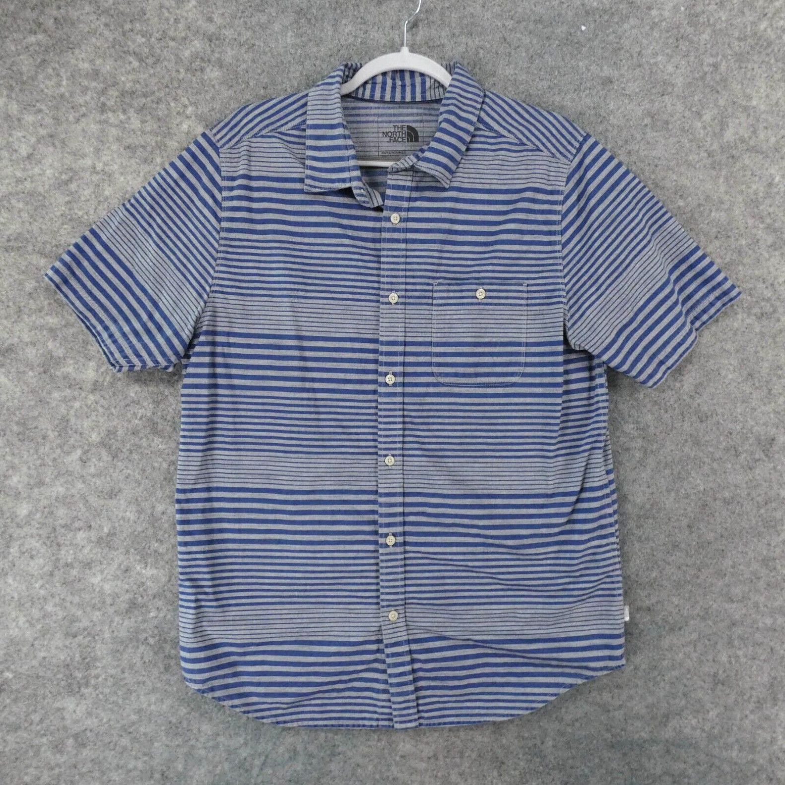 The North face shirt men's striped button up size large