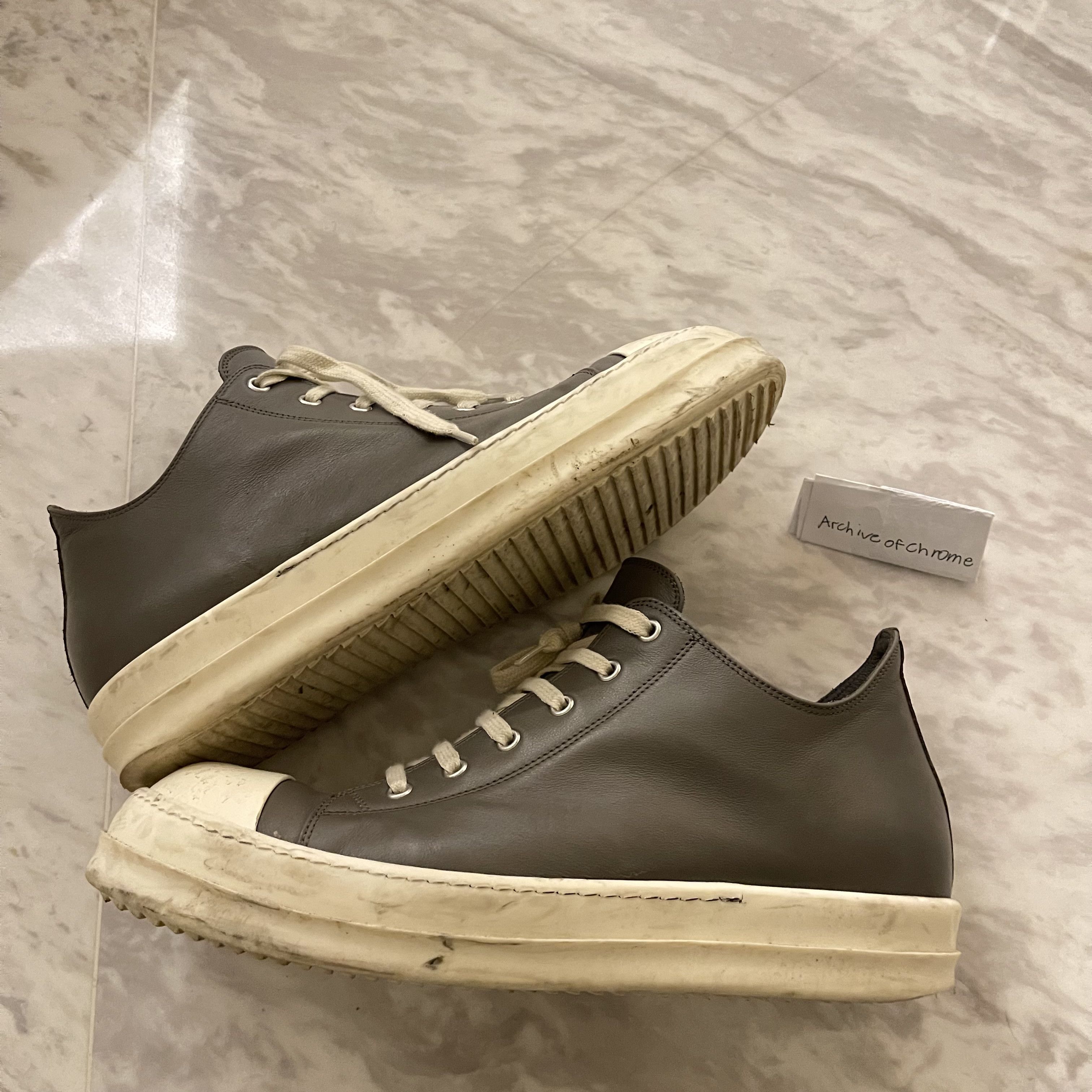 Rick Owens Rick Owens Ramones Grey Size US 12 / EU 45 - 2 Thumbnail