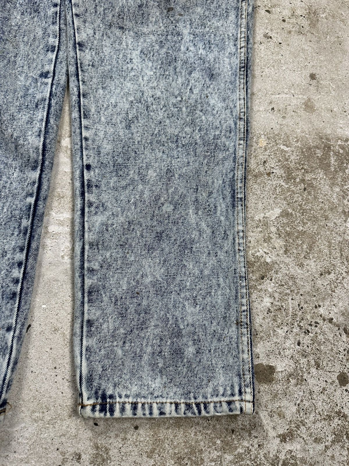 JNCO × Vintage Vintage 90s Acid Washed Blue Denim Pants Embroidery Sneakers Size US 34 / EU 50 - 4 Thumbnail