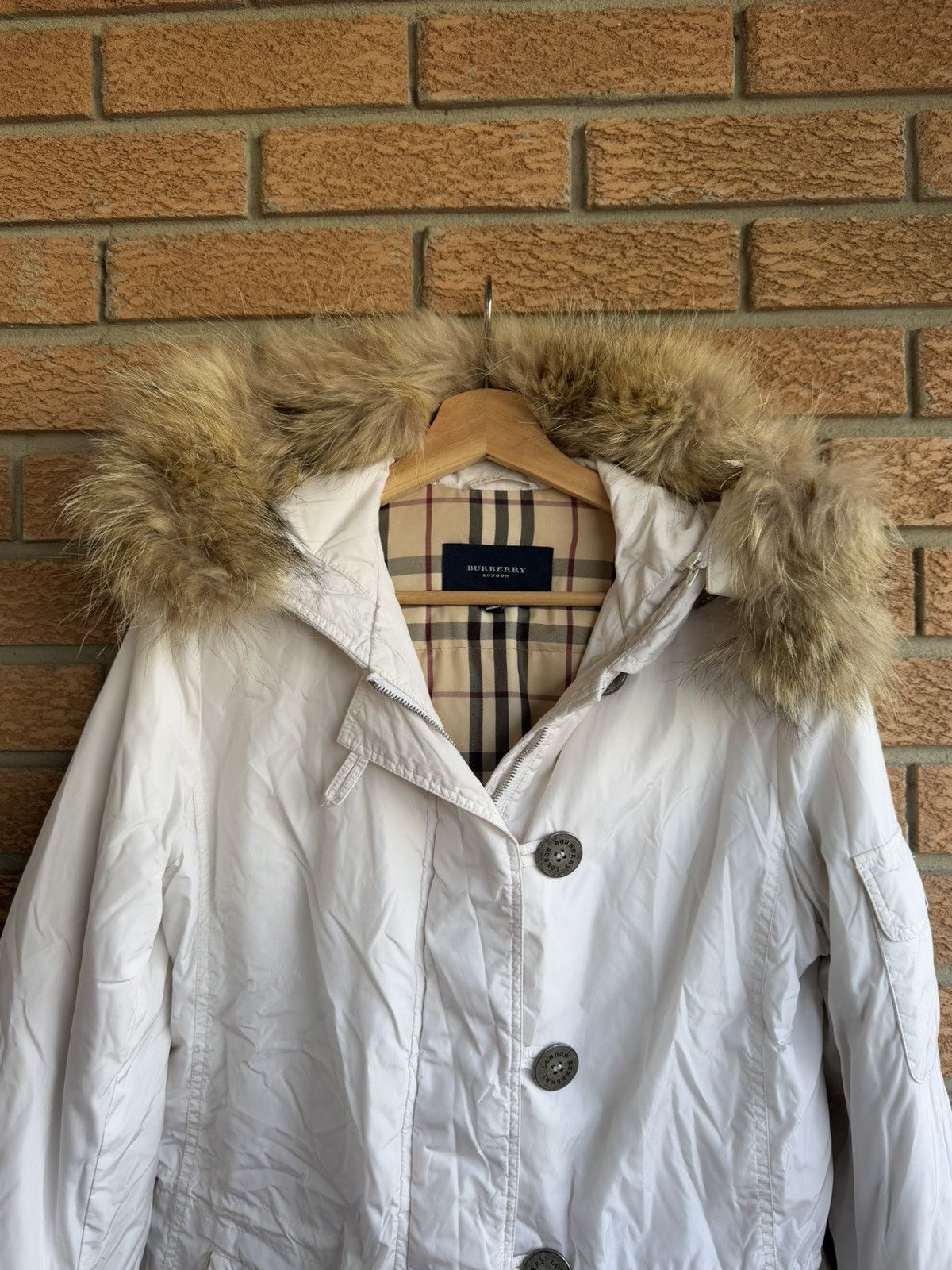 Burberry Burberry White Coat Jacket Women Size S / US 4 / IT 40 - 2 Thumbnail