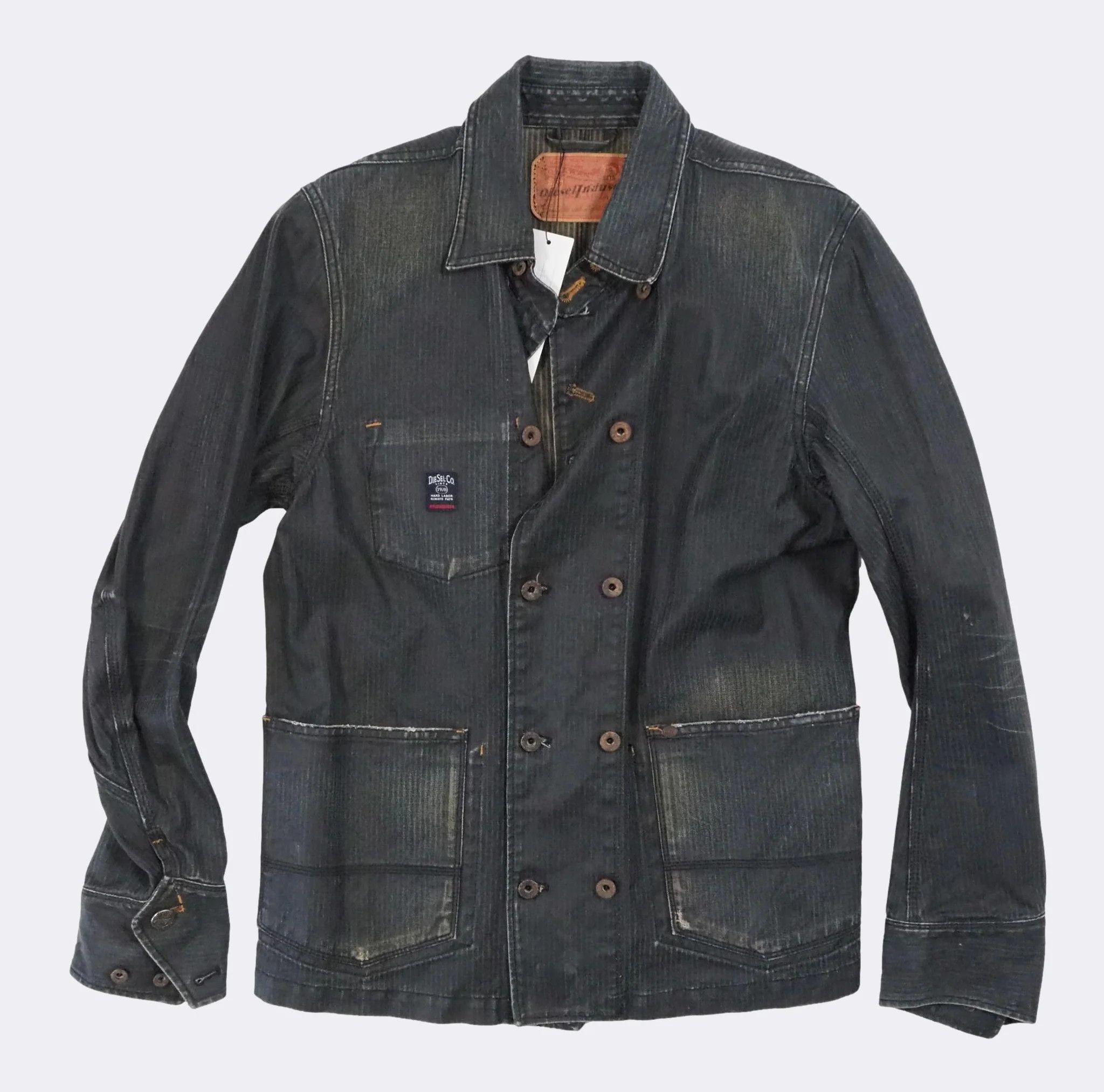 Diesel Men's Diesel Dark Denim Jeans Button-front Jacket $447 Size US M / EU 48-50 / 2 - 9 Thumbnail