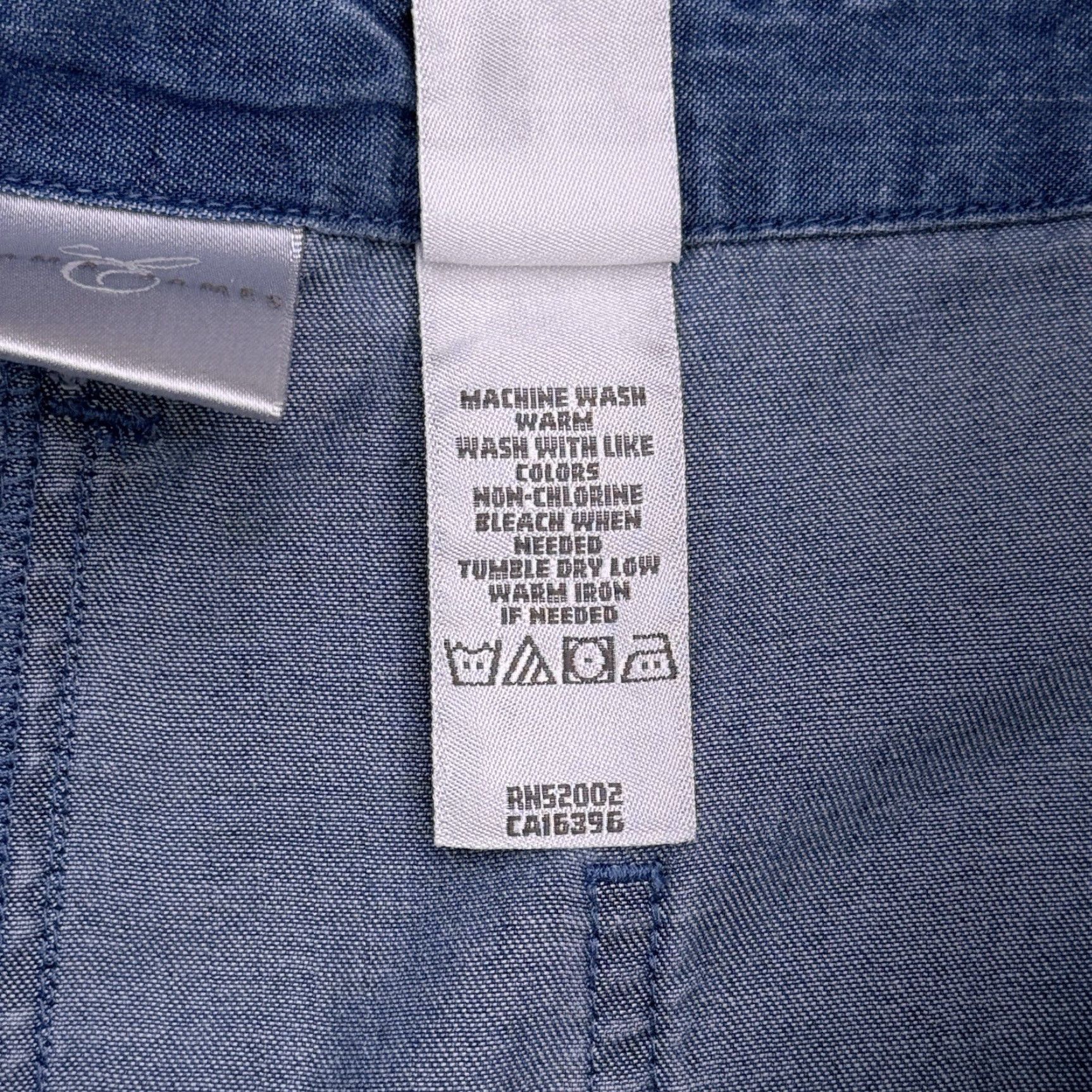 Denime Emma James Cropped Pants Womens 14 Denim Drawstring Wide-Leg City Relaxed High Rise Jeans Cotton Tencel Blue New with Tags Size 36" / US 14 / IT 50 - 6 Thumbnail