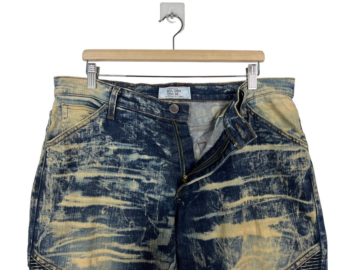 Golden Denim 🔥 GOLDEN DENIM DYED ACID WASH BIKER STRECH SLIM FITS Size US 36 / EU 52 - 10 Thumbnail