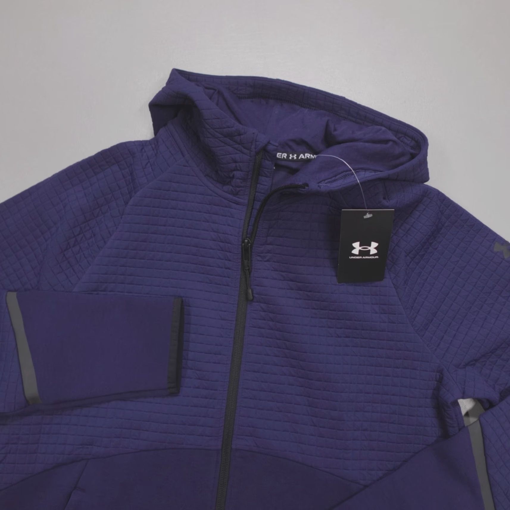 Under Armour Under Armour UA Unstoppable Fleece Grid Full-Zip Jacket Navy Men's Size S Size US S / EU 44-46 / 1 - 2 Thumbnail