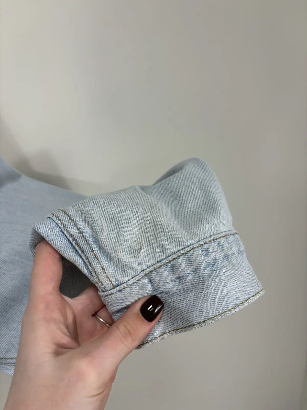 Levi's × Vintage Vintage 90s Levi’s USA Faded Light Blue Hype Denim Jacket Size US M / EU 48-50 / 2 - 13 Thumbnail