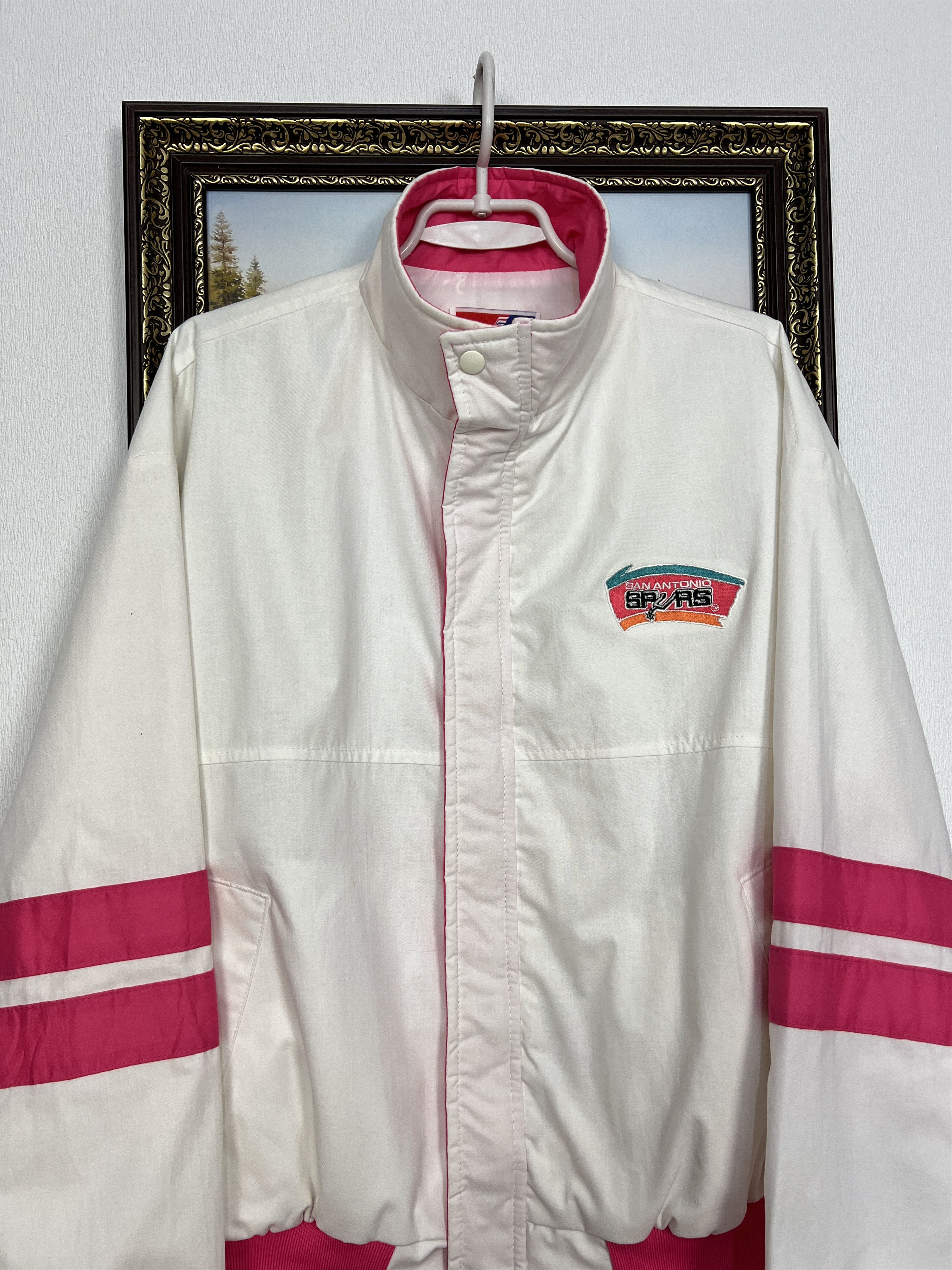 Swingster Vintage 90's San Antonio Spurs NBA Bomber Jacket Rare Hype Size US L / EU 52-54 / 3 - 2 Thumbnail