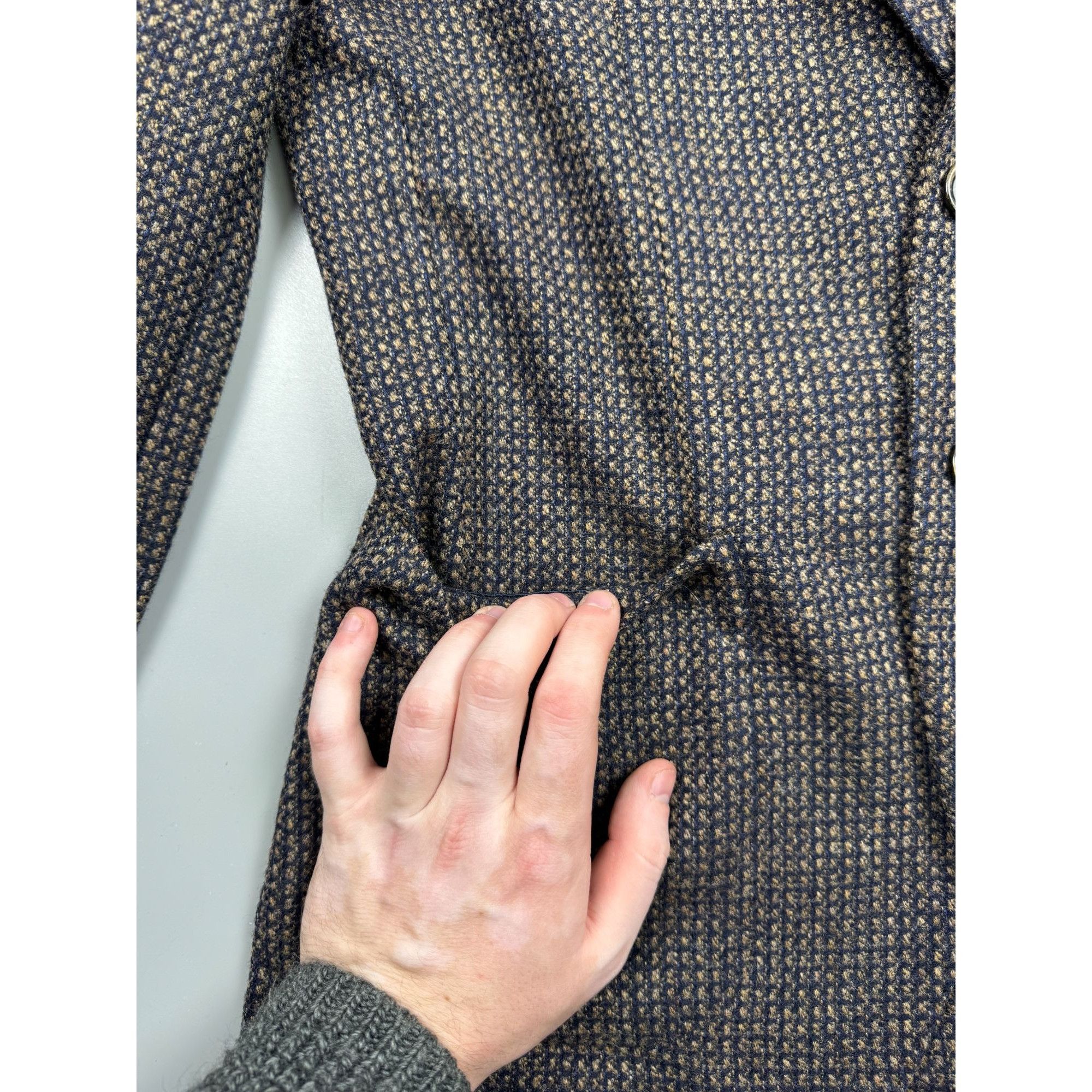 Paoloni Paoloni Wool Cotton Cashmere Two Button Blazer (Y1251) Size 36R - 4 Thumbnail