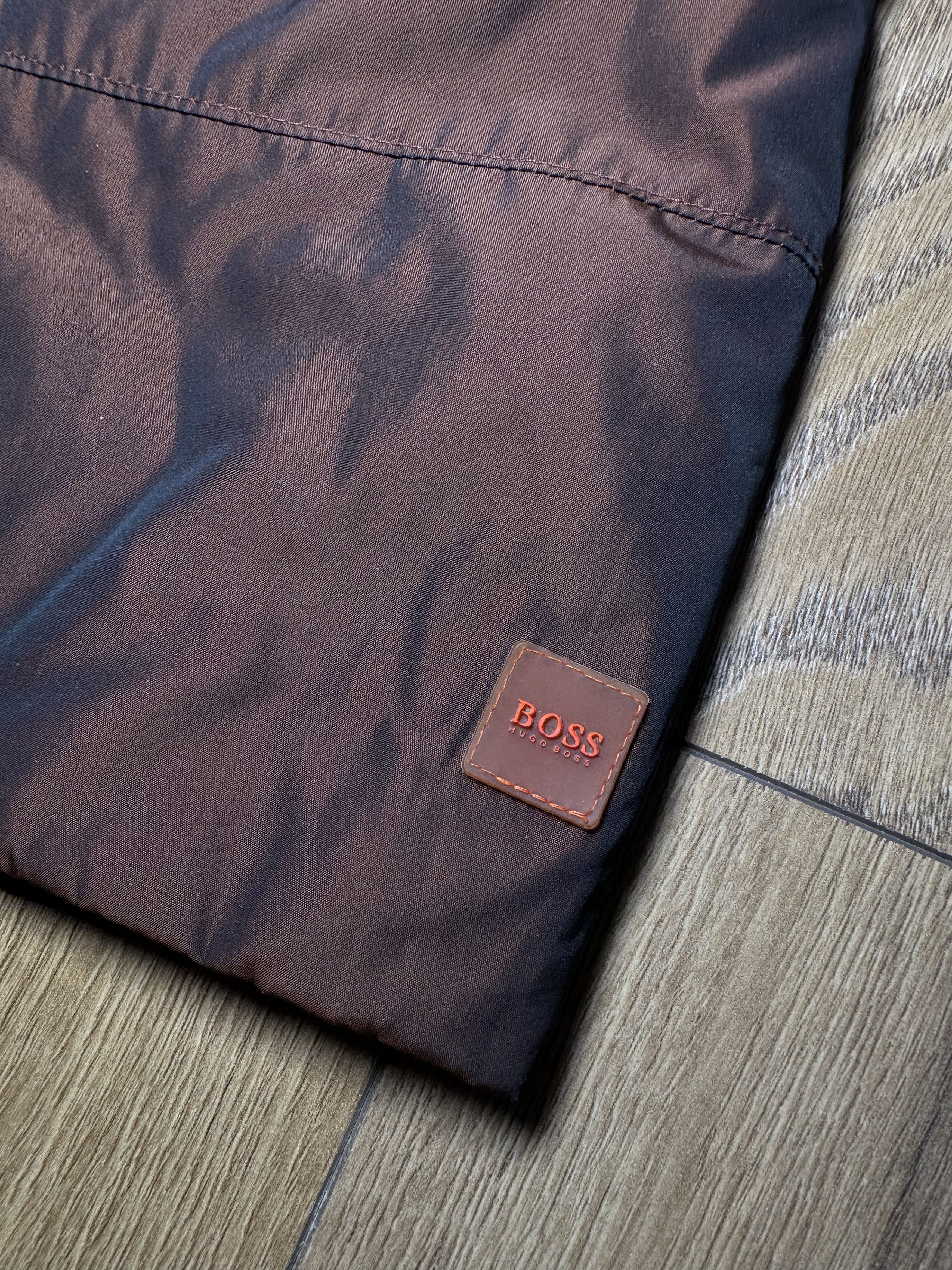 Hugo Boss Hugo Boss OBalt Brown Hooded Nylon Parka Coat Rare Luxury Size US XXL / EU 58 / 5 - 13 Thumbnail