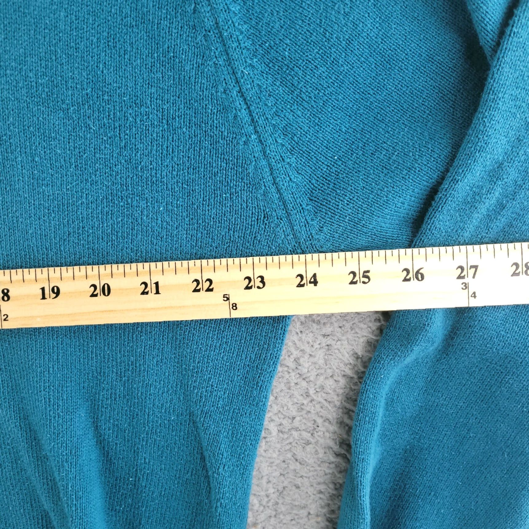Vintage VINTAGE L.L. Bean Sweater Pullover V-Neck Mens XL Blue Green USA Solid Knit Size US XL / EU 56 / 4 - 5 Thumbnail