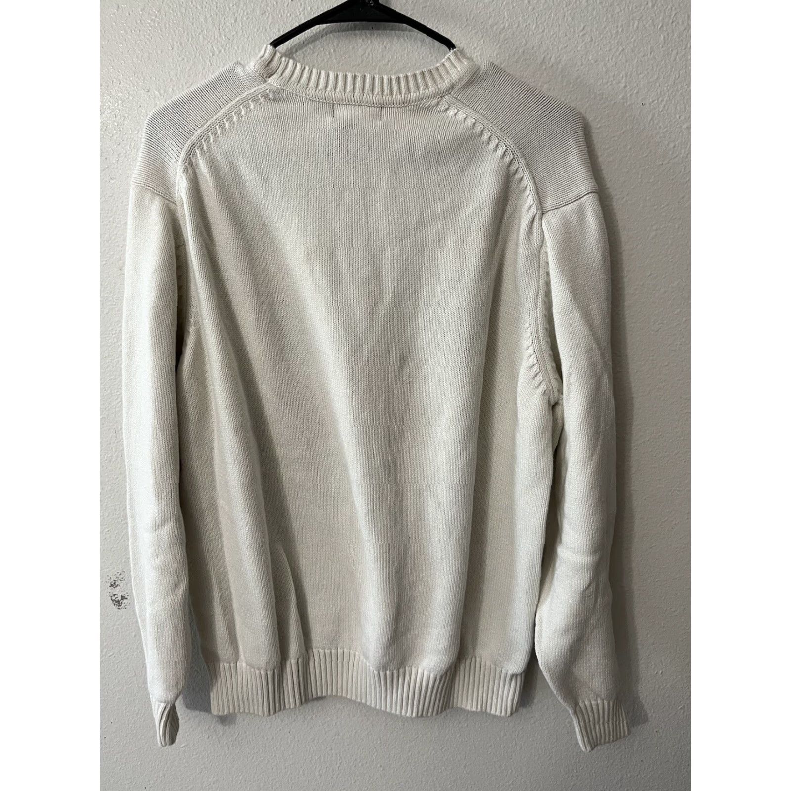 Dockers Dockers Sweater Men's Argyle Long Sleeve Size Large White Preppy Size US L / EU 52-54 / 3 - 2 Thumbnail
