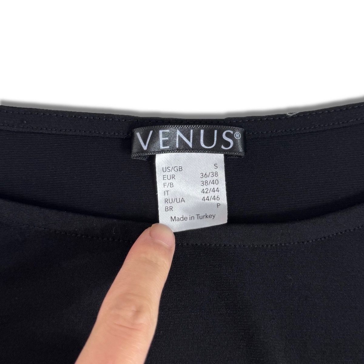 Venus Venus Black Ruched Front Zipper Detail Sleeveless Top Size S / US 4 / IT 40 - 4 Thumbnail