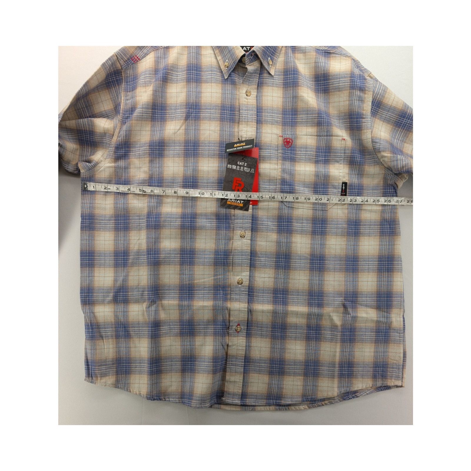 Ariat NWT Ariat FR Crenshaw Logo Work Shirt in Moon Beam Size XXL Size US XXL / EU 58 / 5 - 6 Thumbnail
