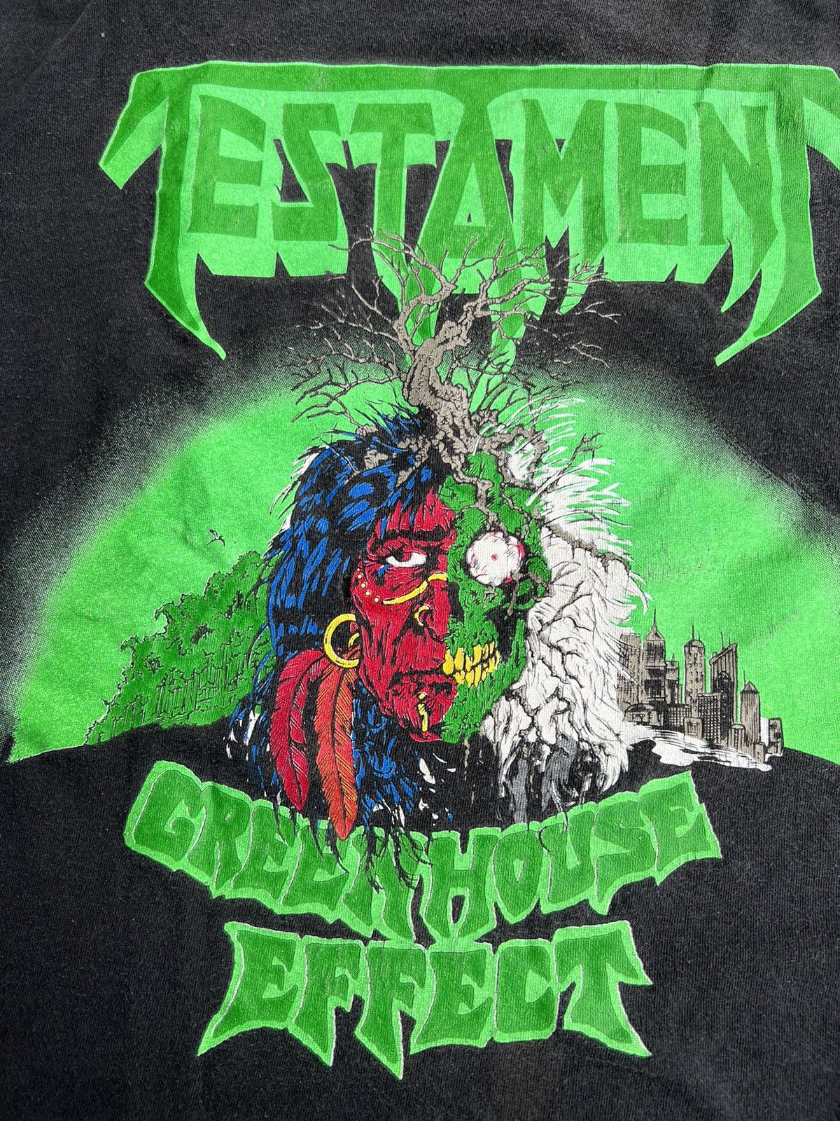 Band Tees (XL) 1989 Vintage Testament GreenHouse Effect Tour Band Tees Size US XL / EU 56 / 4 - 10 Thumbnail