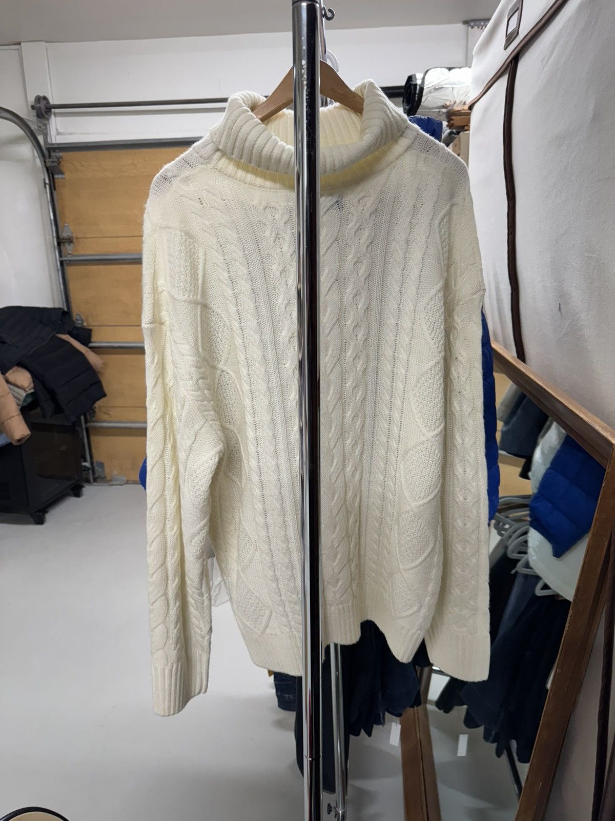 Designer × Kollar Clothing Kollar clothing Knitted Turtleneck - Off White Size US XXL / EU 58 / 5 - 2 Thumbnail
