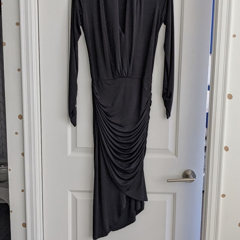 Georges Marciano Marciano Hayley Venezia Long Sleeve Black Dress Size M / US 6-8 / IT 42-44 - 3 Thumbnail
